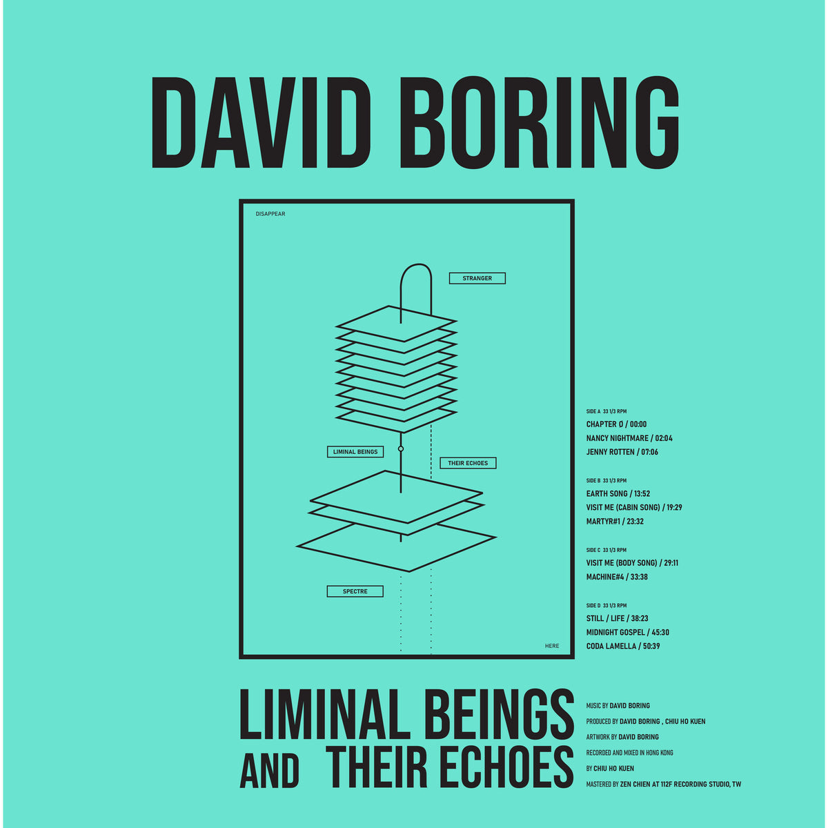 David Boring - Liminal Beings And Their Echoes GREY ECO-MIX (Vinyl LP) PRE-ORDER