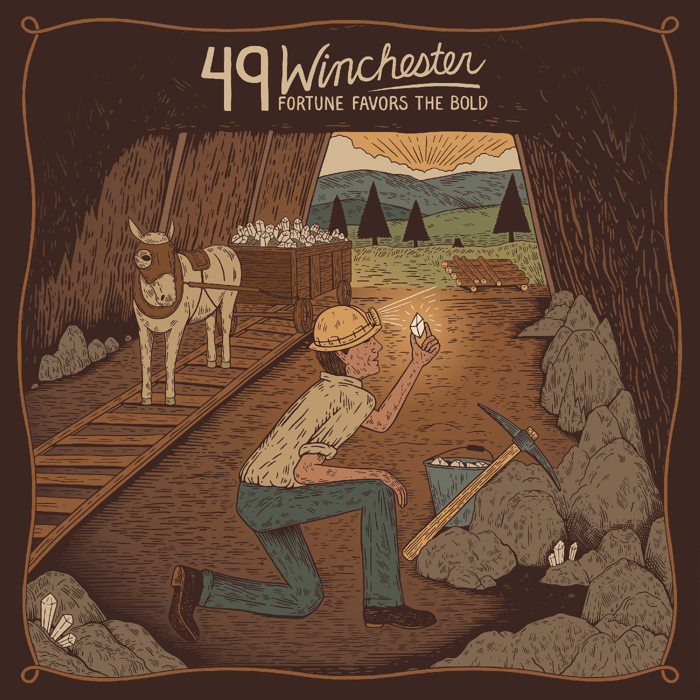 49 Winchester - Fortune Favors The Bold (Red, Marigold, And Green Splatter Vinyl) (Vinyl LP) PRE-ORDER