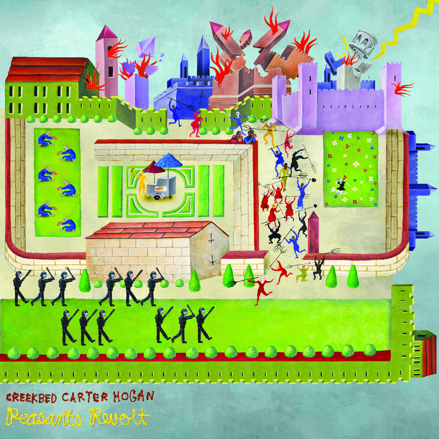 Hogan, Creekbed Carter - Peasants Revolt (Lime Green Vinyl) (Vinyl LP) PRE-ORDER