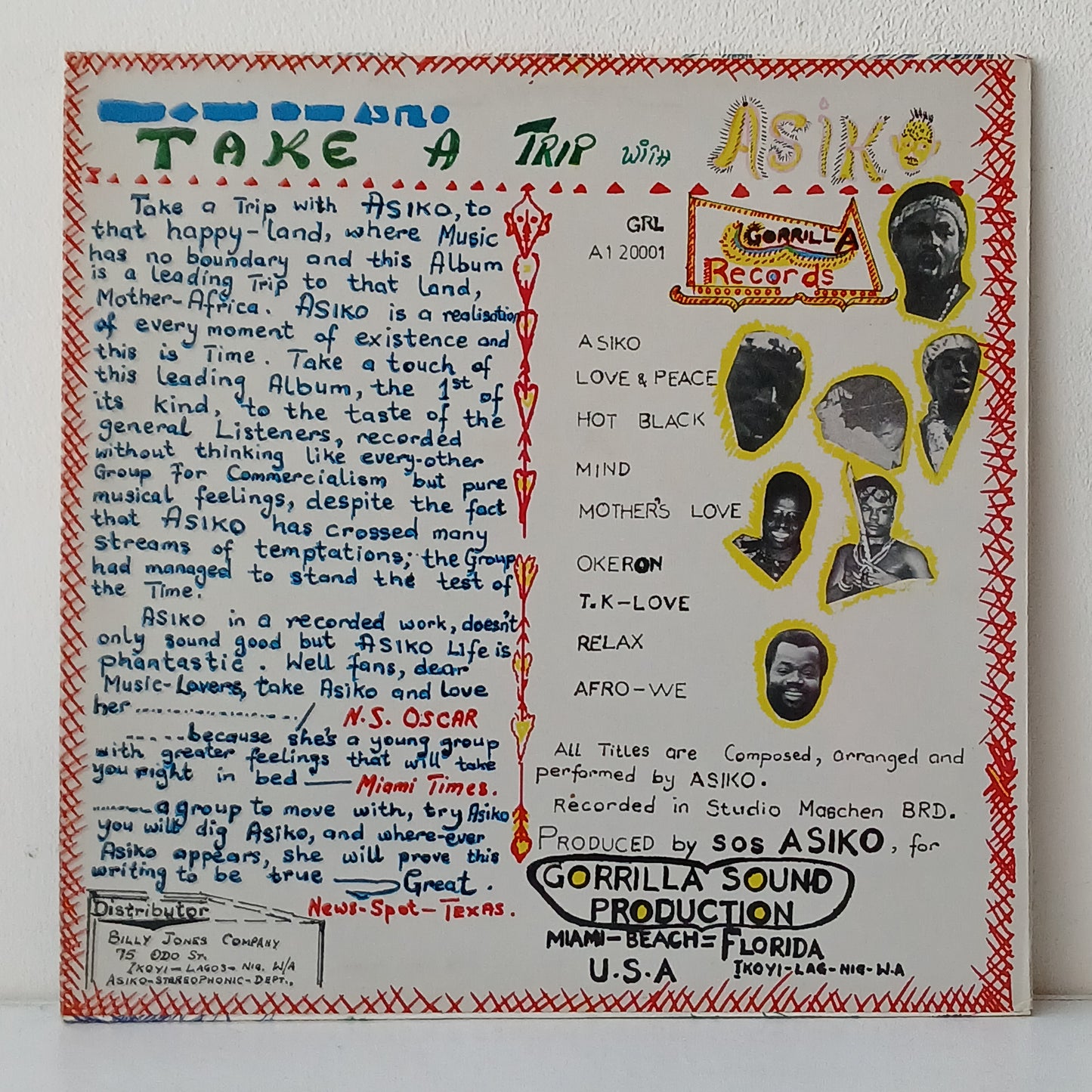 Asiko – Take A Trip With Asiko (Used LP)