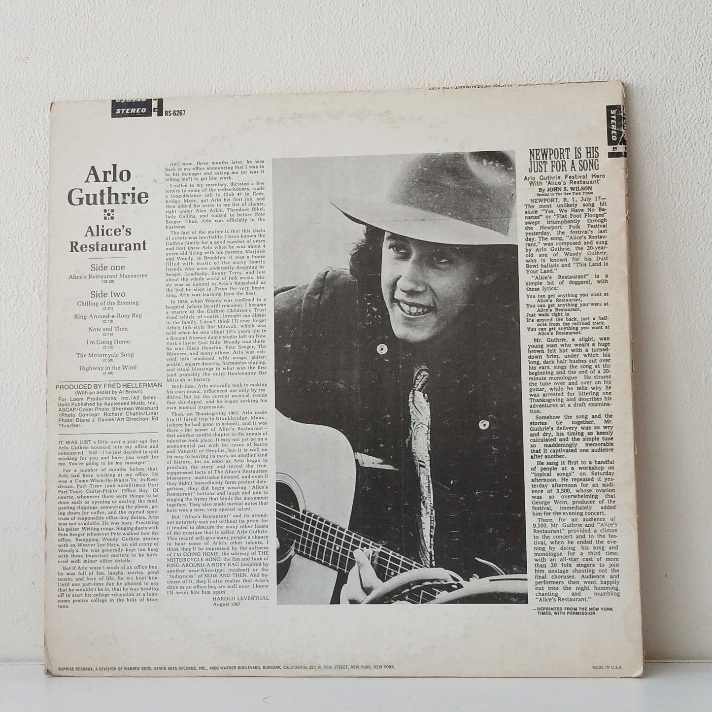 Arlo Guthrie – Alice's Restaurant (Used LP)