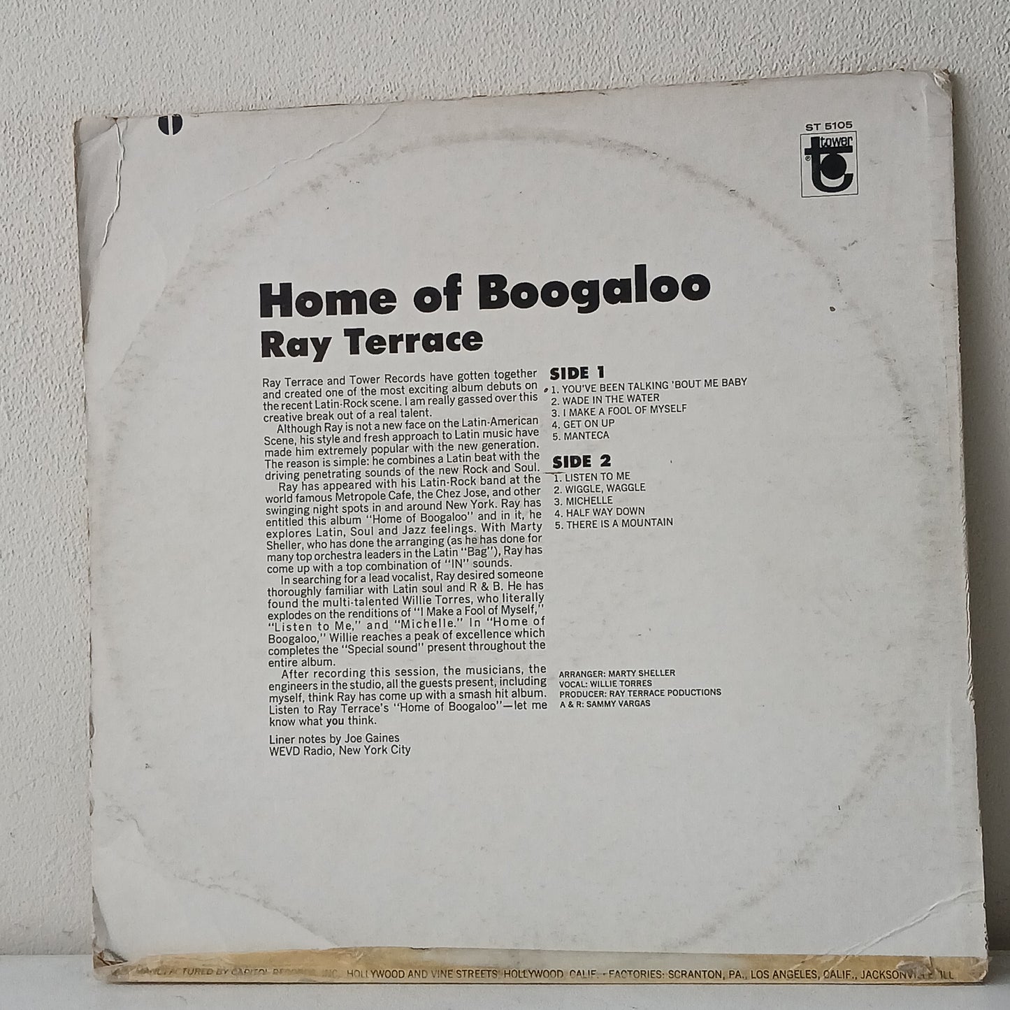 Ray Terrace – Home Of Boogaloo (Used LP)