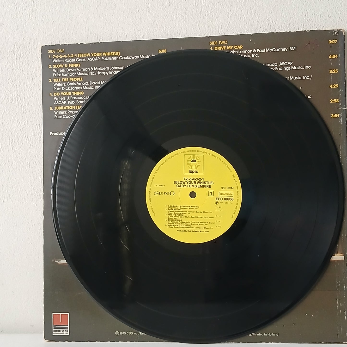 Gary Toms Empire – 7-6-5-4-3-2-1 (Blow Your Whistle) (Used LP)