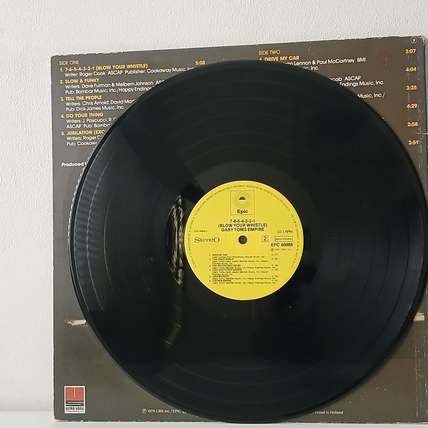 Gary Toms Empire – 7-6-5-4-3-2-1 (Blow Your Whistle) (Used LP)