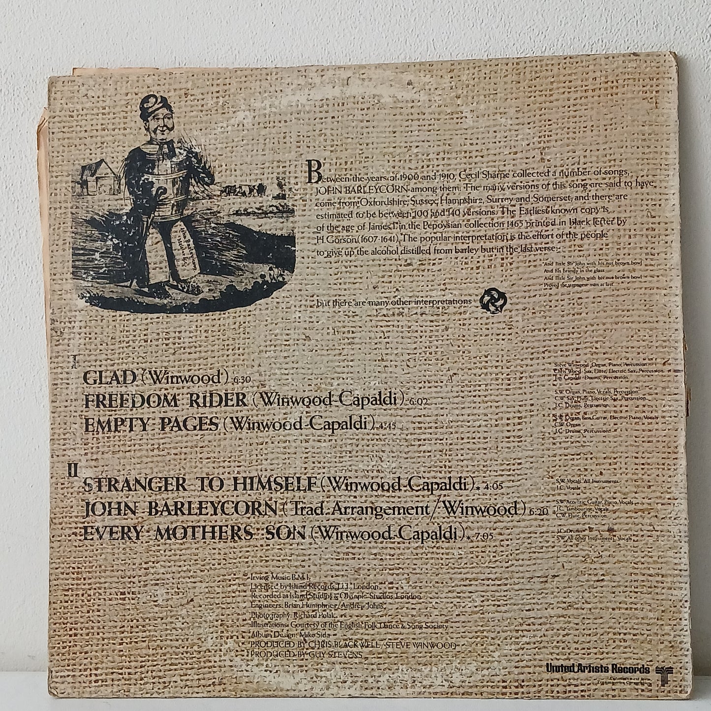 Traffic – John Barleycorn Must Die (Used LP)