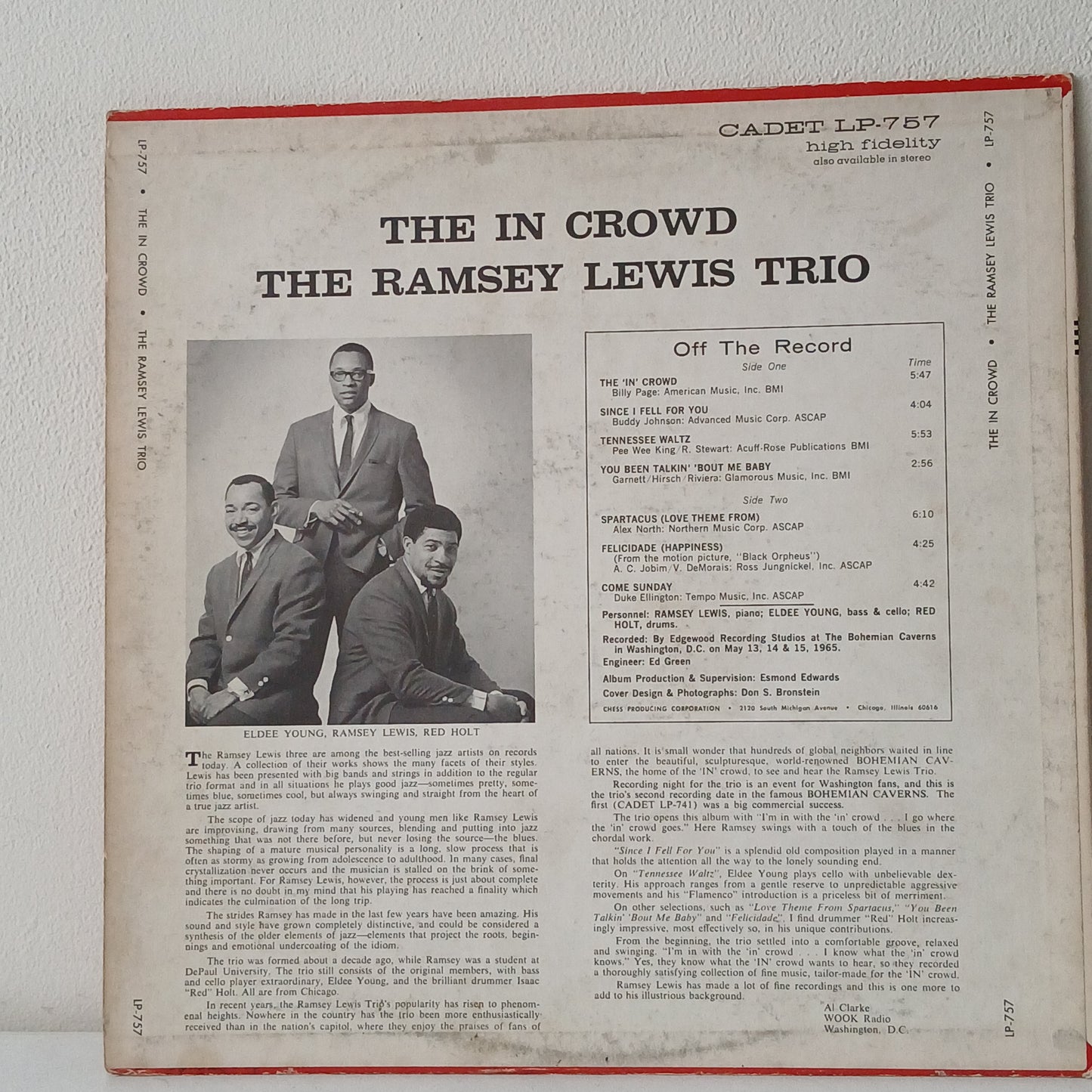 The Ramsey Lewis Trio – The In Crowd (Used LP)
