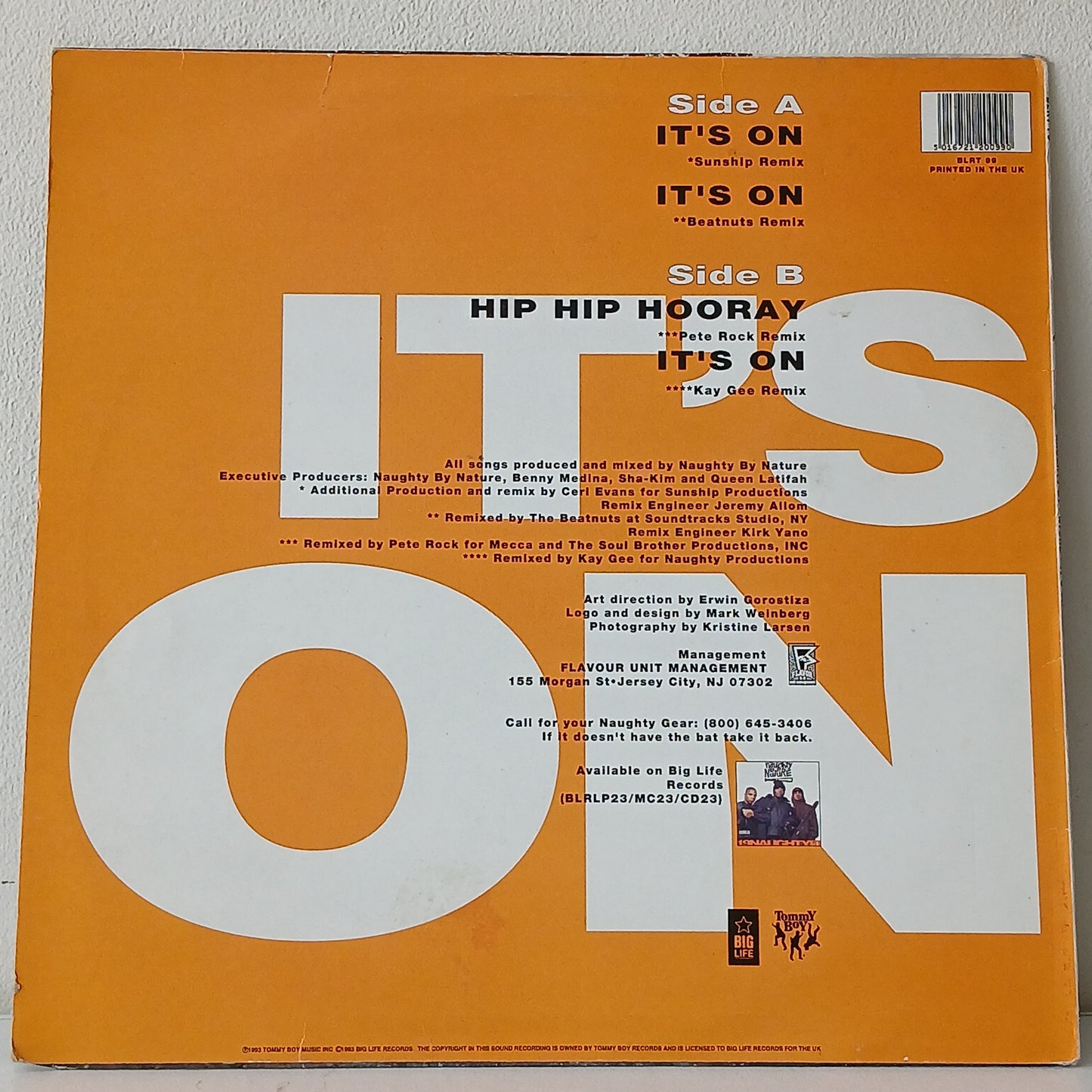 Naughty By Nature – It's On (Used 12")