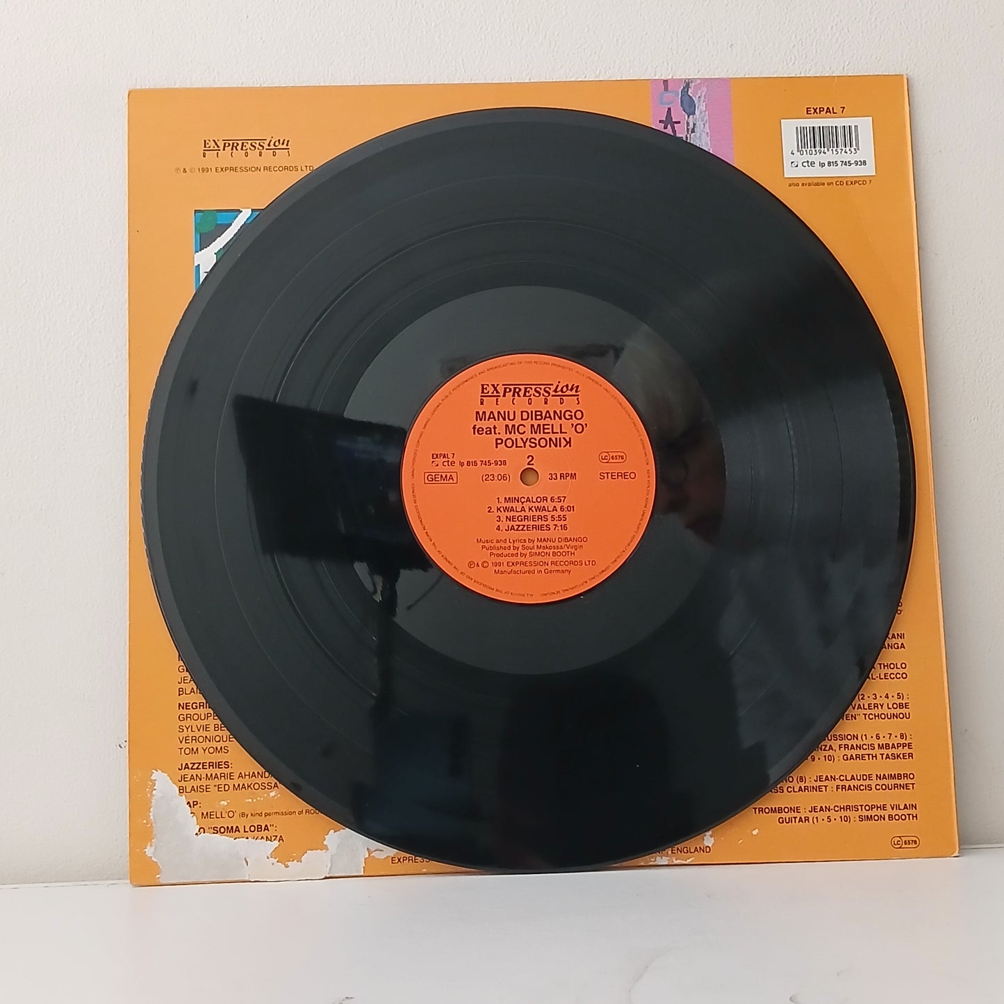 Manu Dibango Featuring MC Mell 'O' – Polysonik (Used LP)