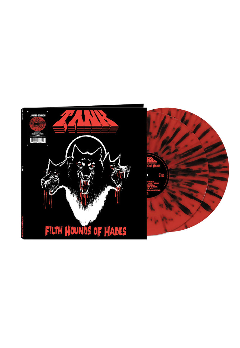 Tank - Filth Hounds Of Hades - Deluxe Edition BLACK RED SPLATTER 2LP (Vinyl LP) PRE-ORDER