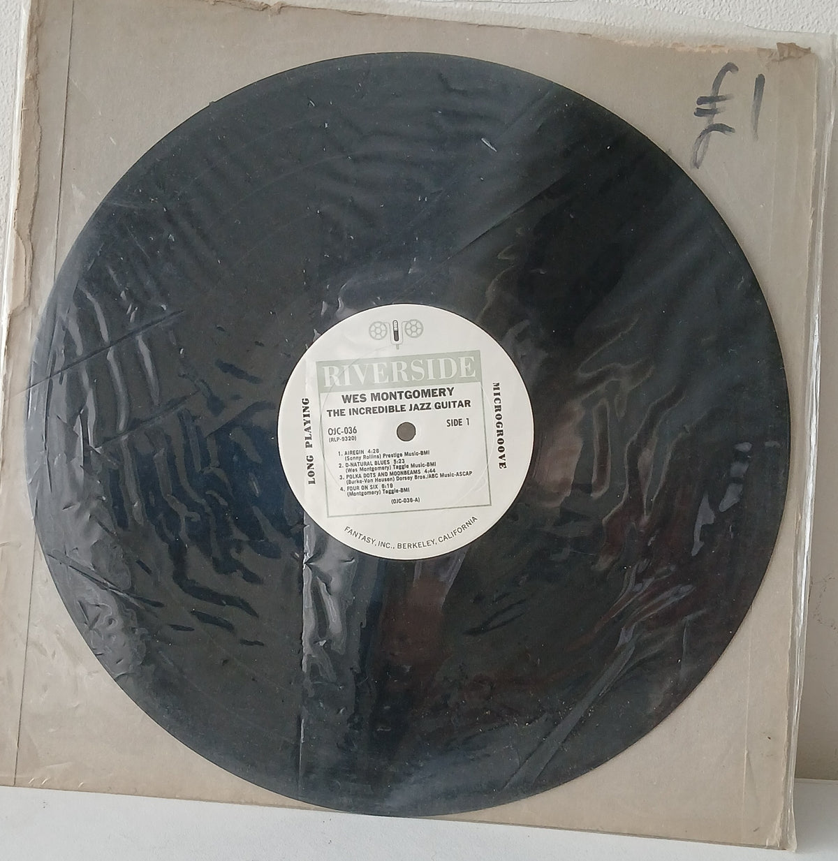Wes Montgomery – The Incredible Jazz Guitar Of Wes Montgomery (Used LP)