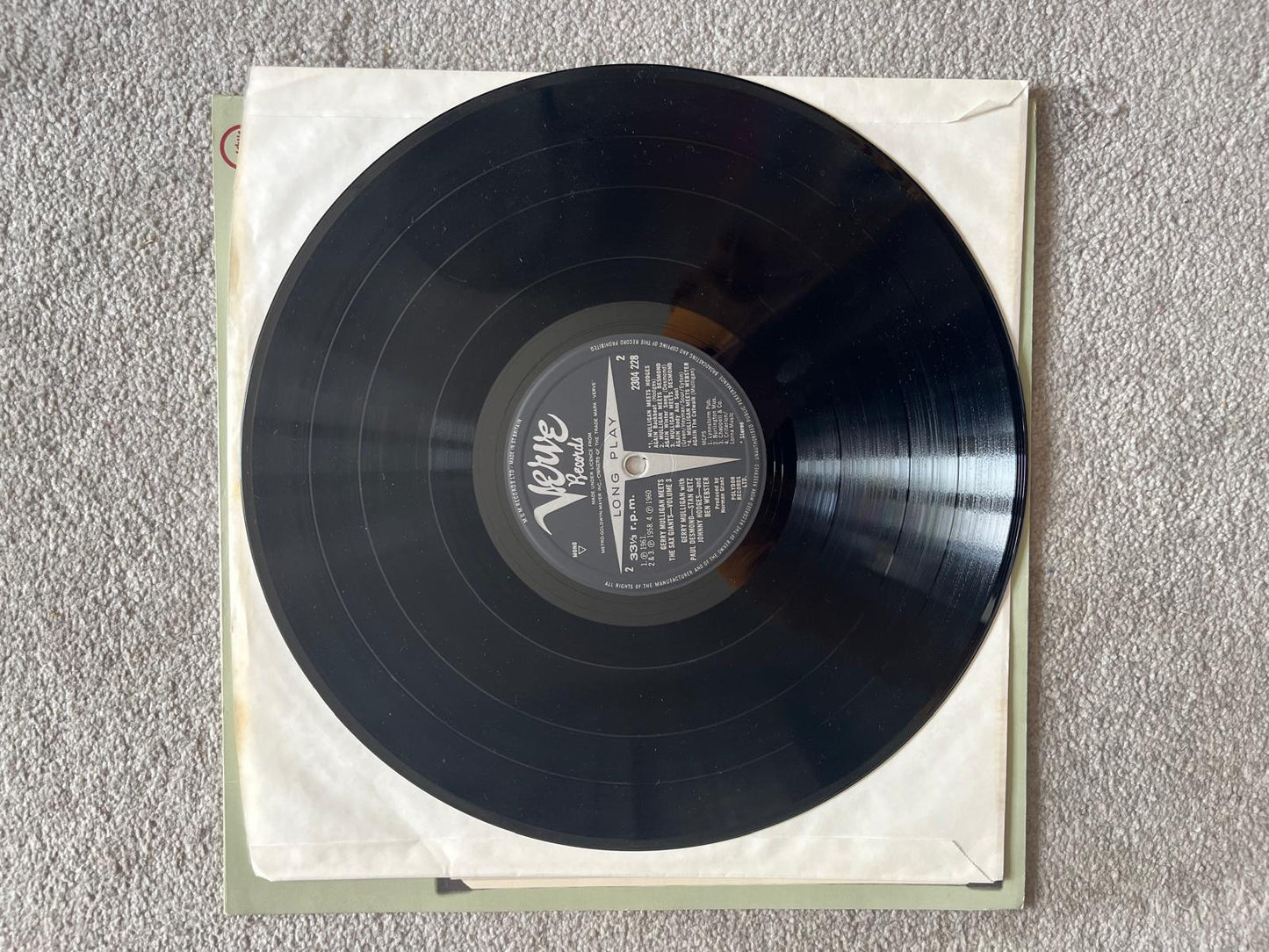 Gerry Mulligan – Meets The Sax Giants Volume 3 (Used LP)