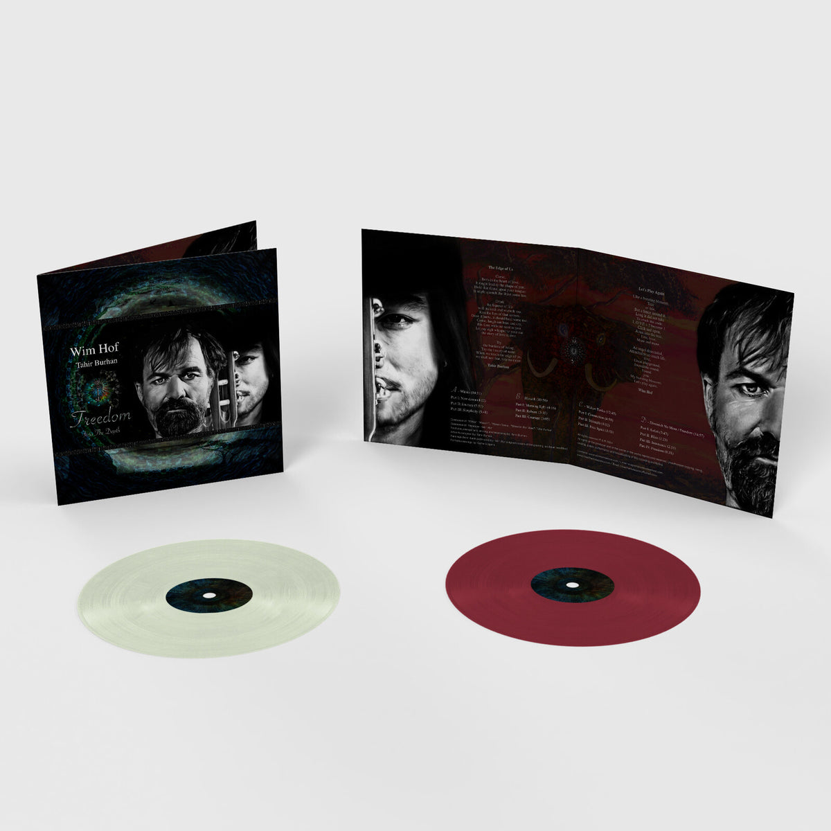 Wim Hof & Tahir Burhan - Freedom Into The Depth GREEN AND RED 2LP DELUXE EDITION (Vinyl LP) PRE-ORDER