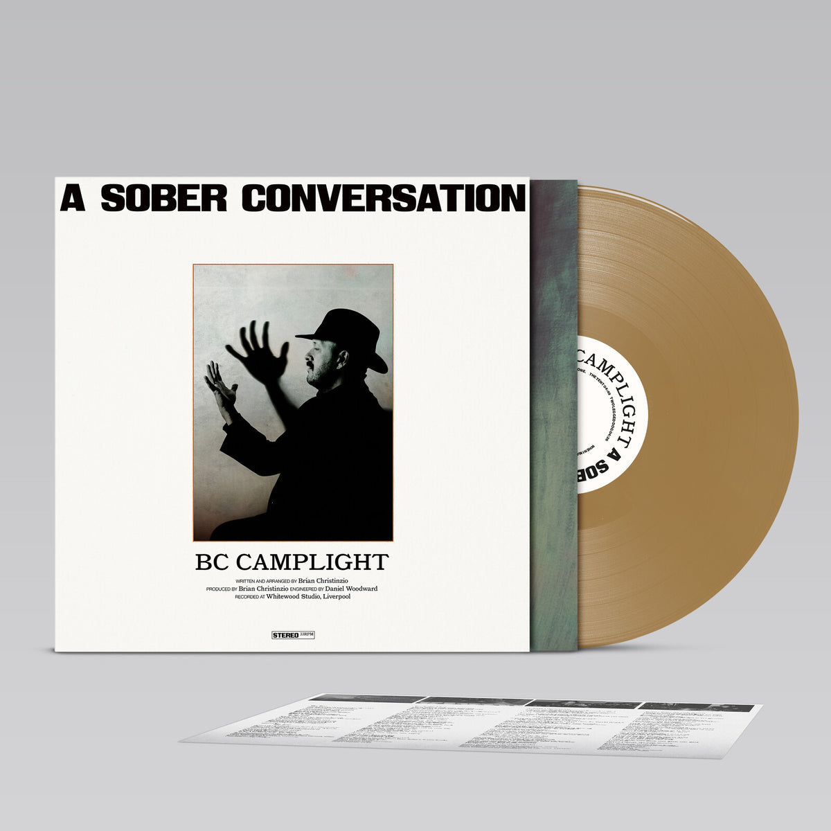 Bc Camplight - A Sober Conversation GOLD LP (Vinyl LP) PRE-ORDER