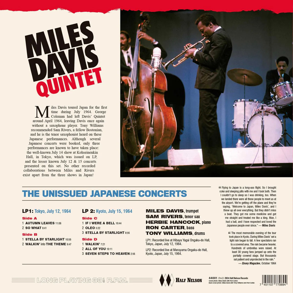 Miles Davis Quintet - The Unissued Japanese Concerts (180g Vinyl 2LP)