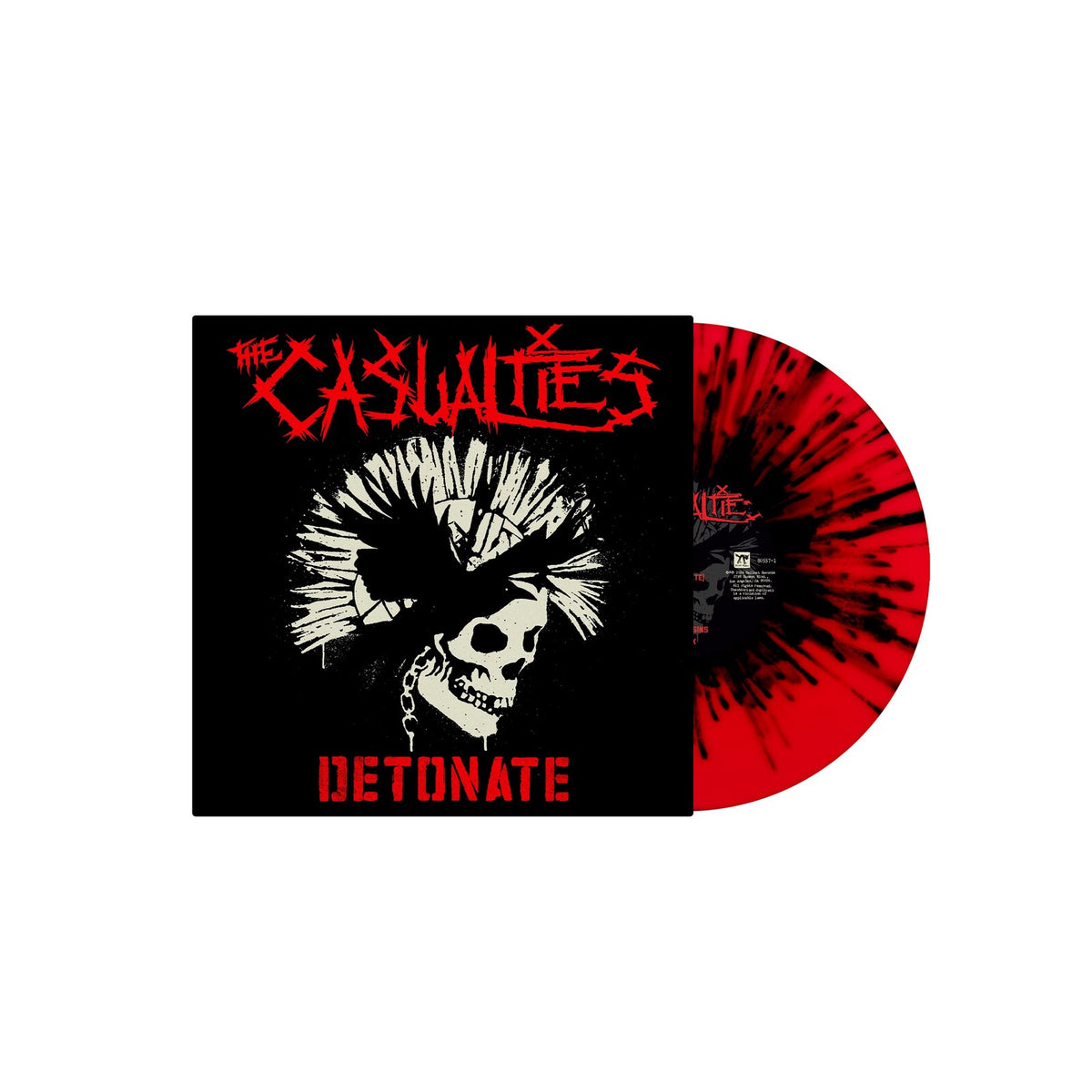 The Casualties - Detonate RED WITH BLACK SPLATTER LP (Vinyl LP) PRE-ORDER