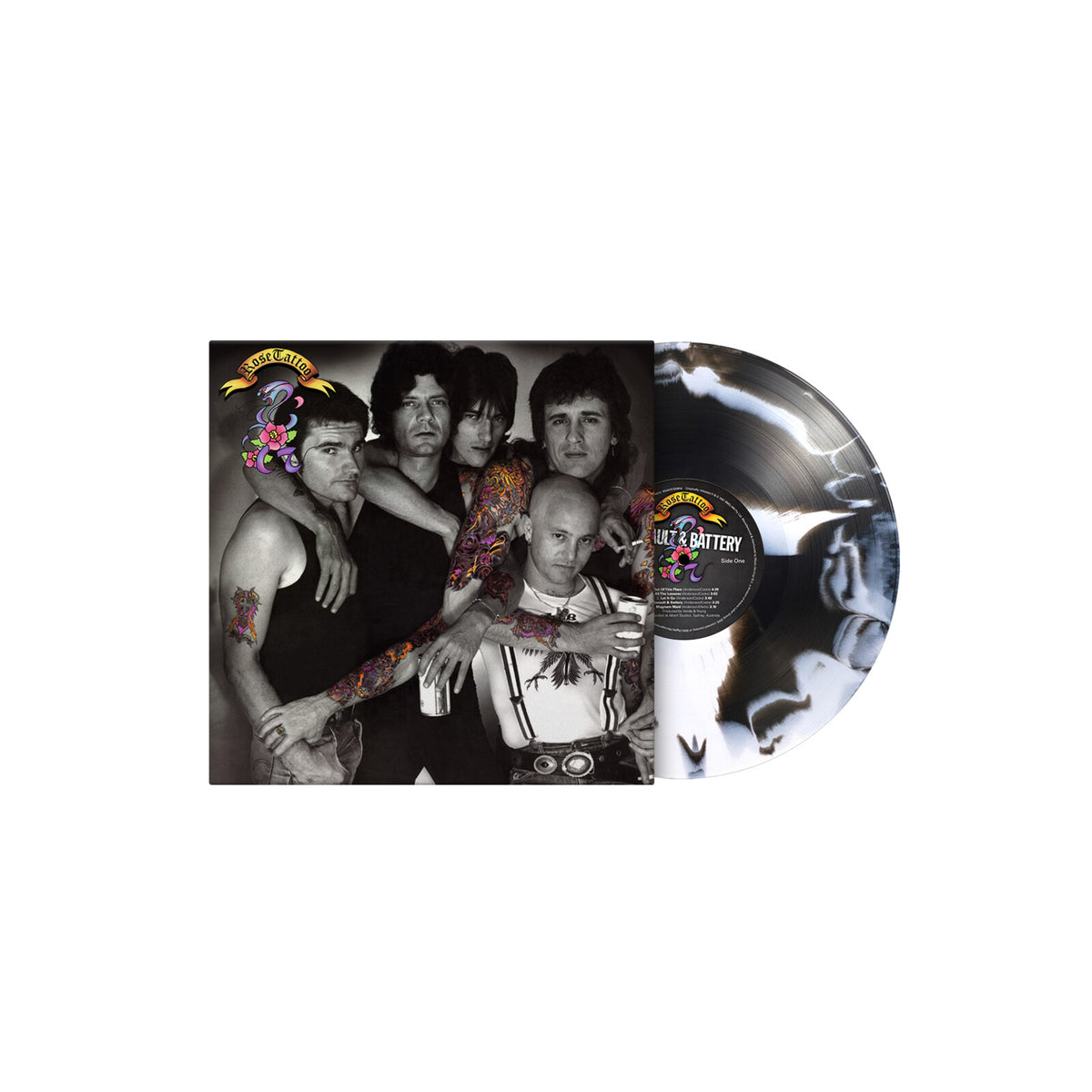 Rose Tattoo - Assault & Battery WHITE & BLACK SWIRLED VINYL (Vinyl LP) PRE-ORDER