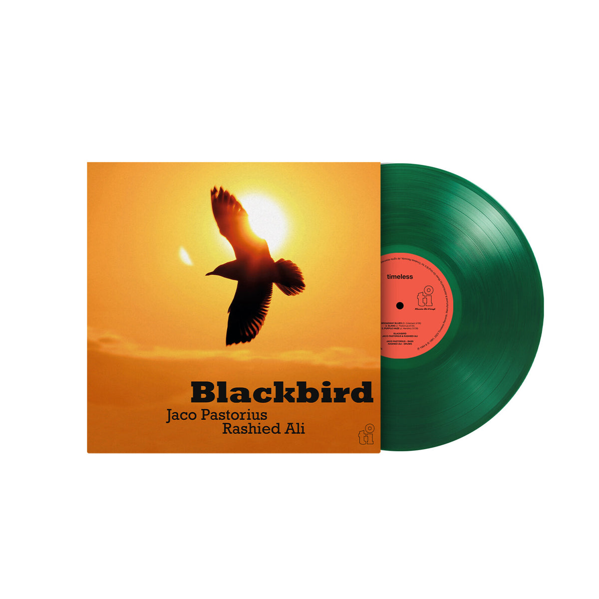 Jaco Pastorius & Rashied Ali - Blackbird TRANSLUCENT GREEN COLOURED (Vinyl LP) PRE-ORDER