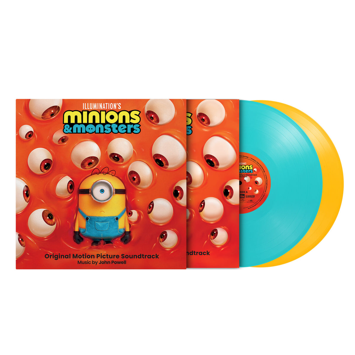 John Powell - Minions & Monsters - Original Motion Picture Soundtrack YELLOW (LP1) & TURQUOISE (LP2) (Vinyl LP) PRE-ORDER