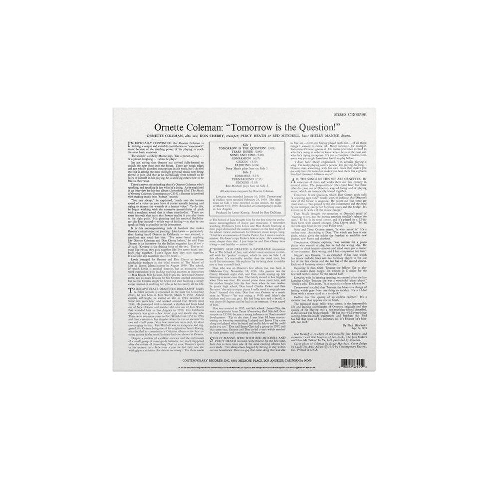 Ornette Coleman - Tomorrow Is the Question! (Contemporary Records Acoustic Sounds Series) (Vinyl LP)