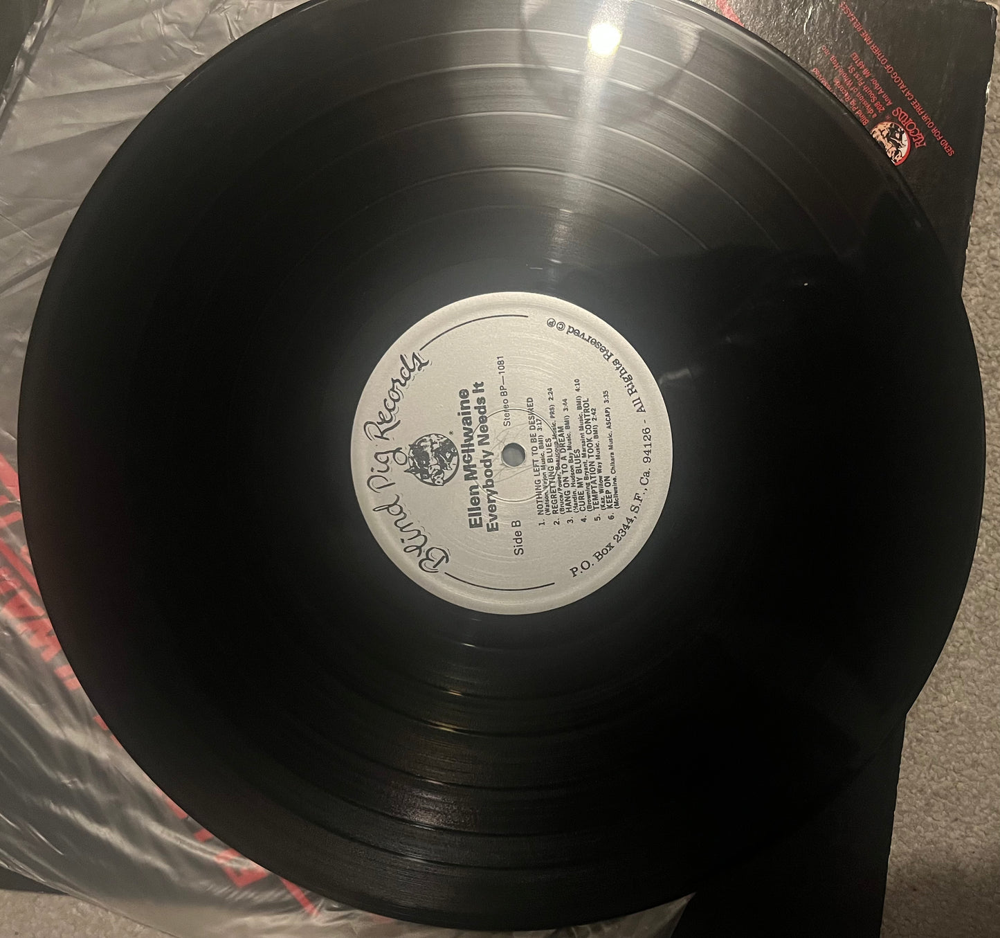 Ellen McIlwaine With Jack Bruce – Everybody Needs It (Used LP)