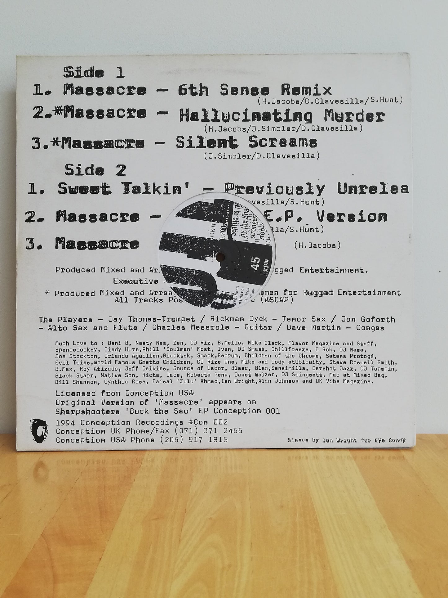 Sharpshooters – Massacre (Remixes) (Used 12")