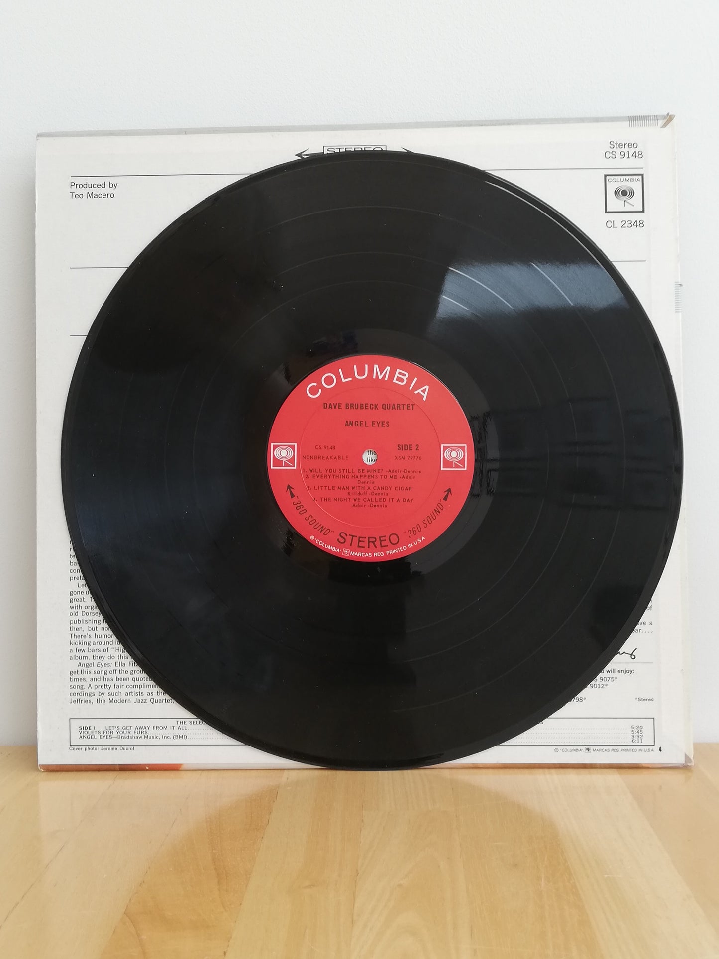 The Dave Brubeck Quartet – Angel Eyes (Used LP)