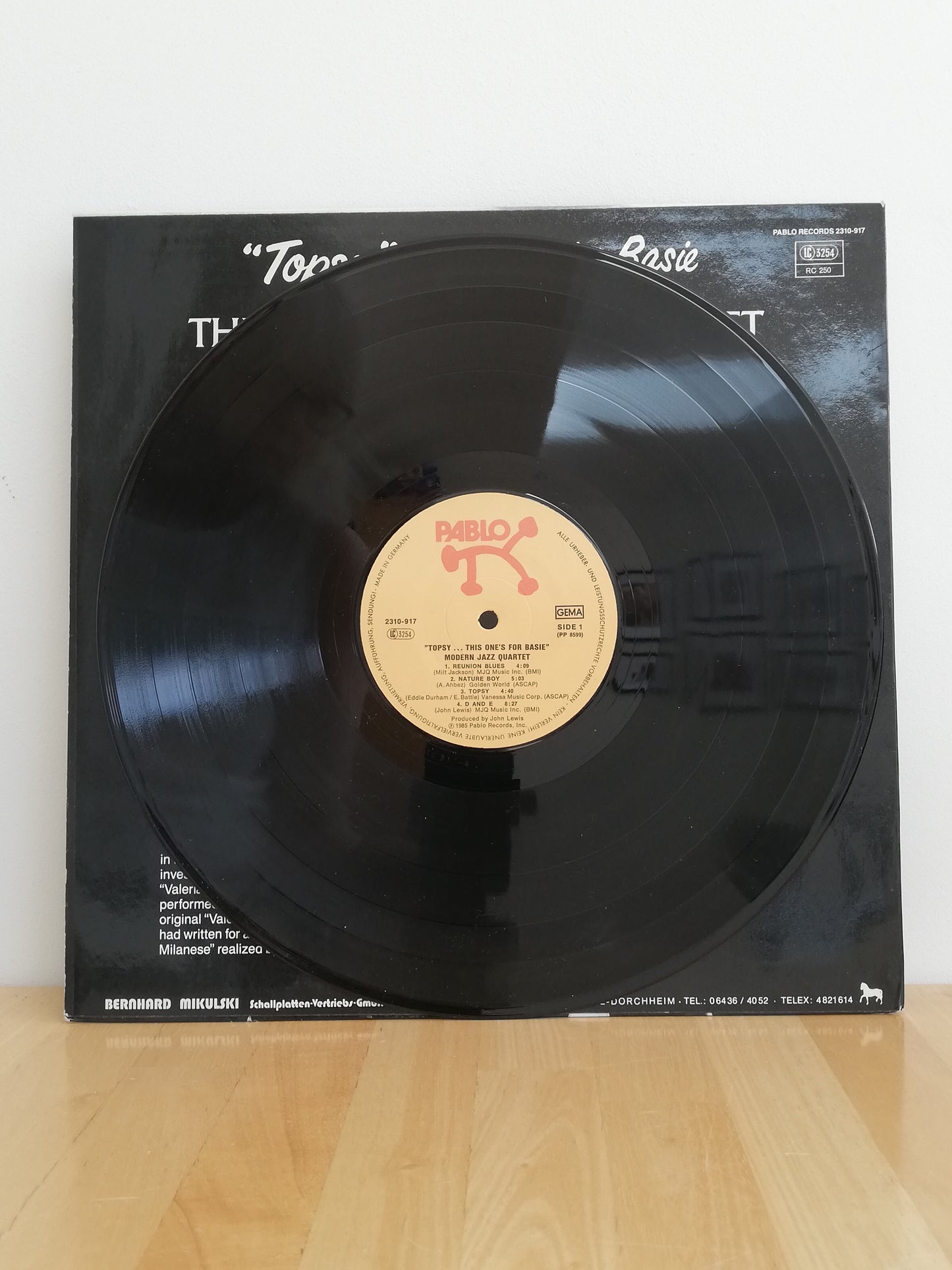 The Modern Jazz Quartet – "Topsy" This One's For Basie (Used LP)