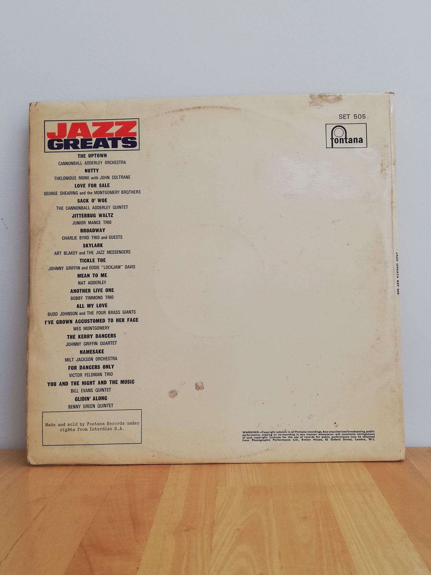 Various – Jazz Greats (Used 2LP)