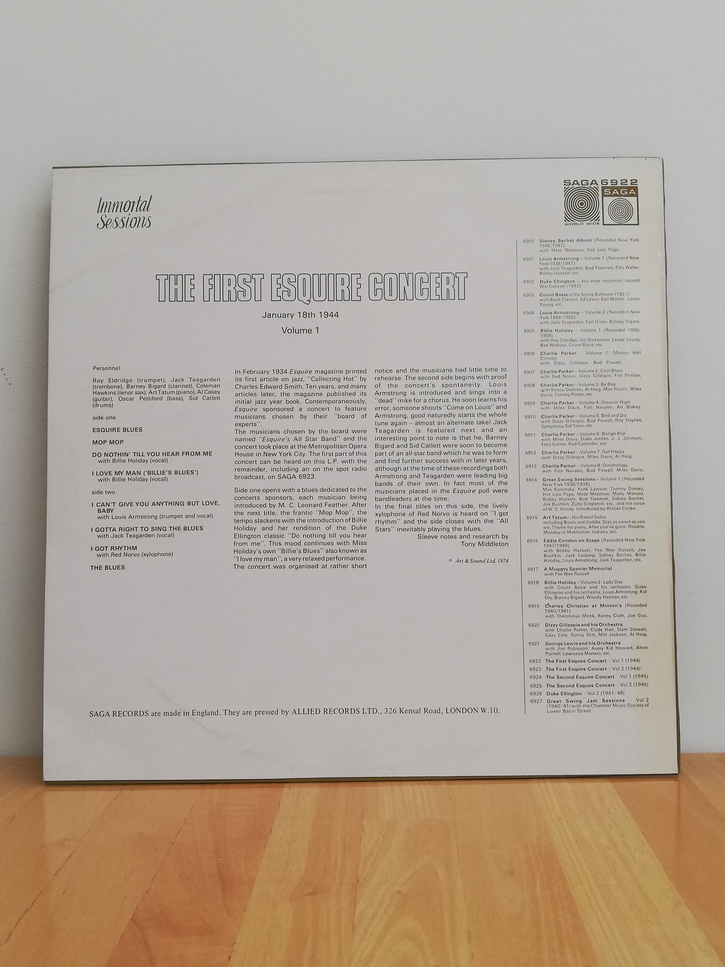 Various – The First Esquire Concert Vol. 1 (Used LP)