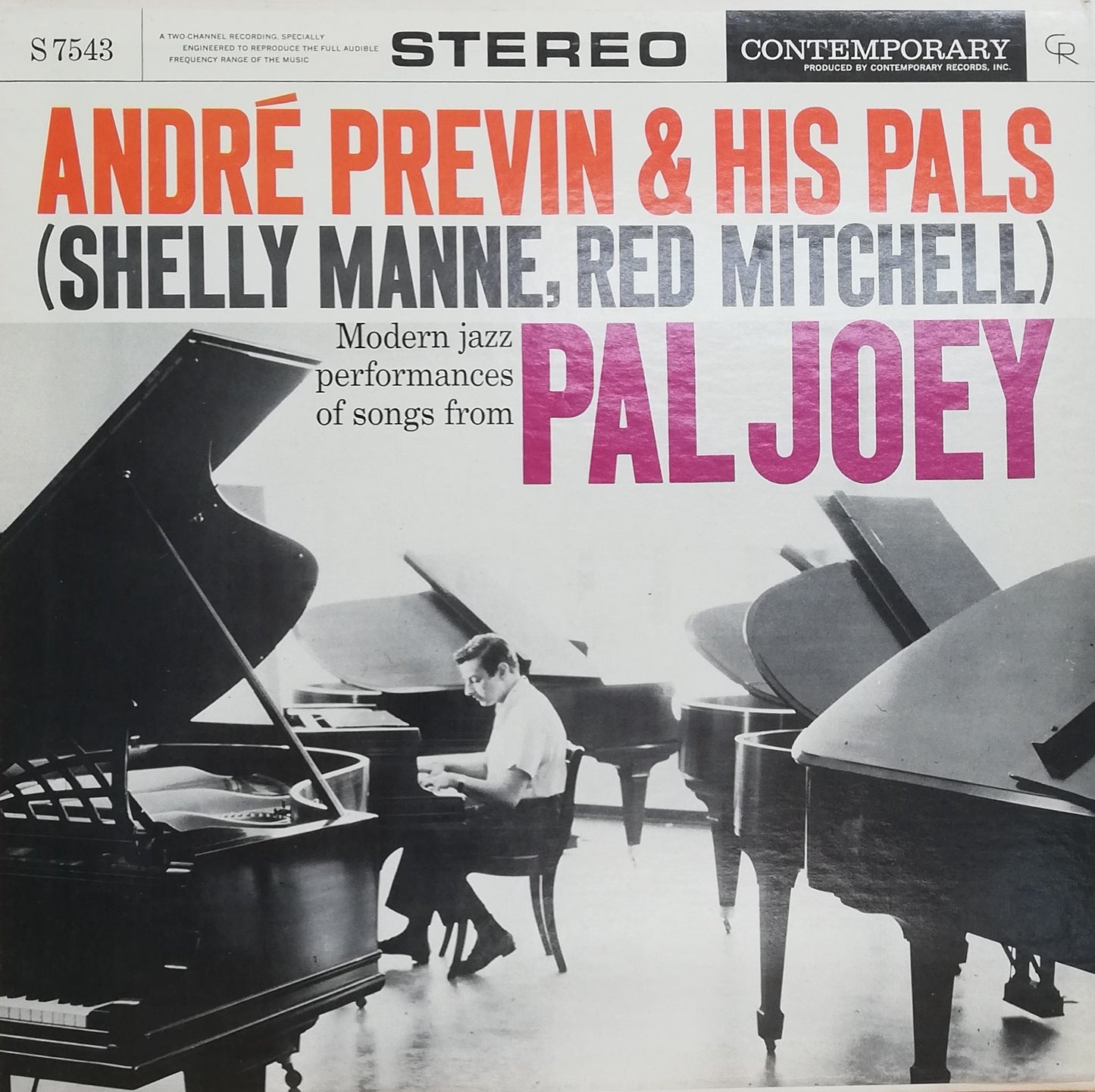 André Previn & His Pals – Modern Jazz Performances Of Songs From Pal Joey (Used LP)