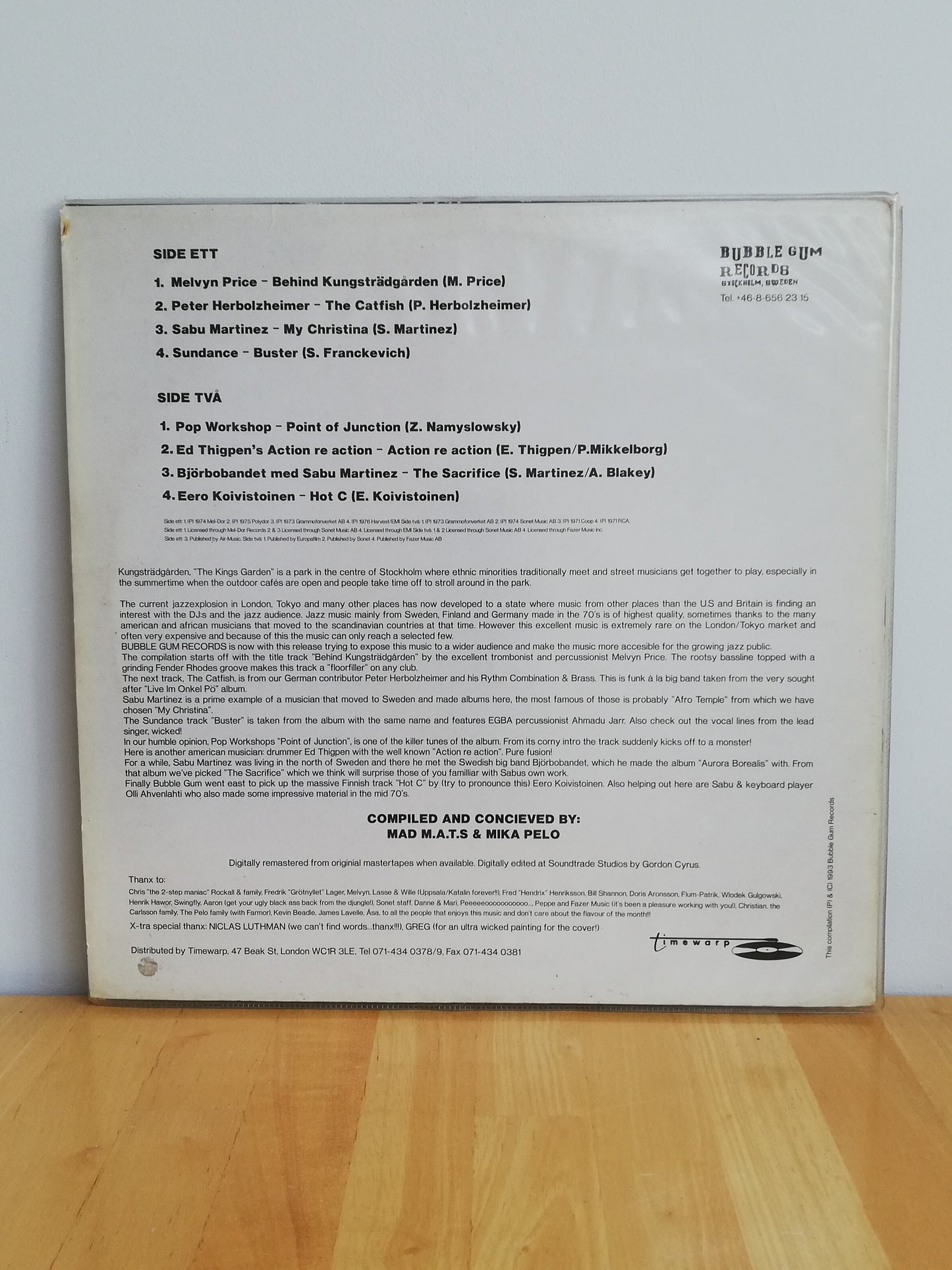 Various – Behind Kungstradgarden (Used LP)