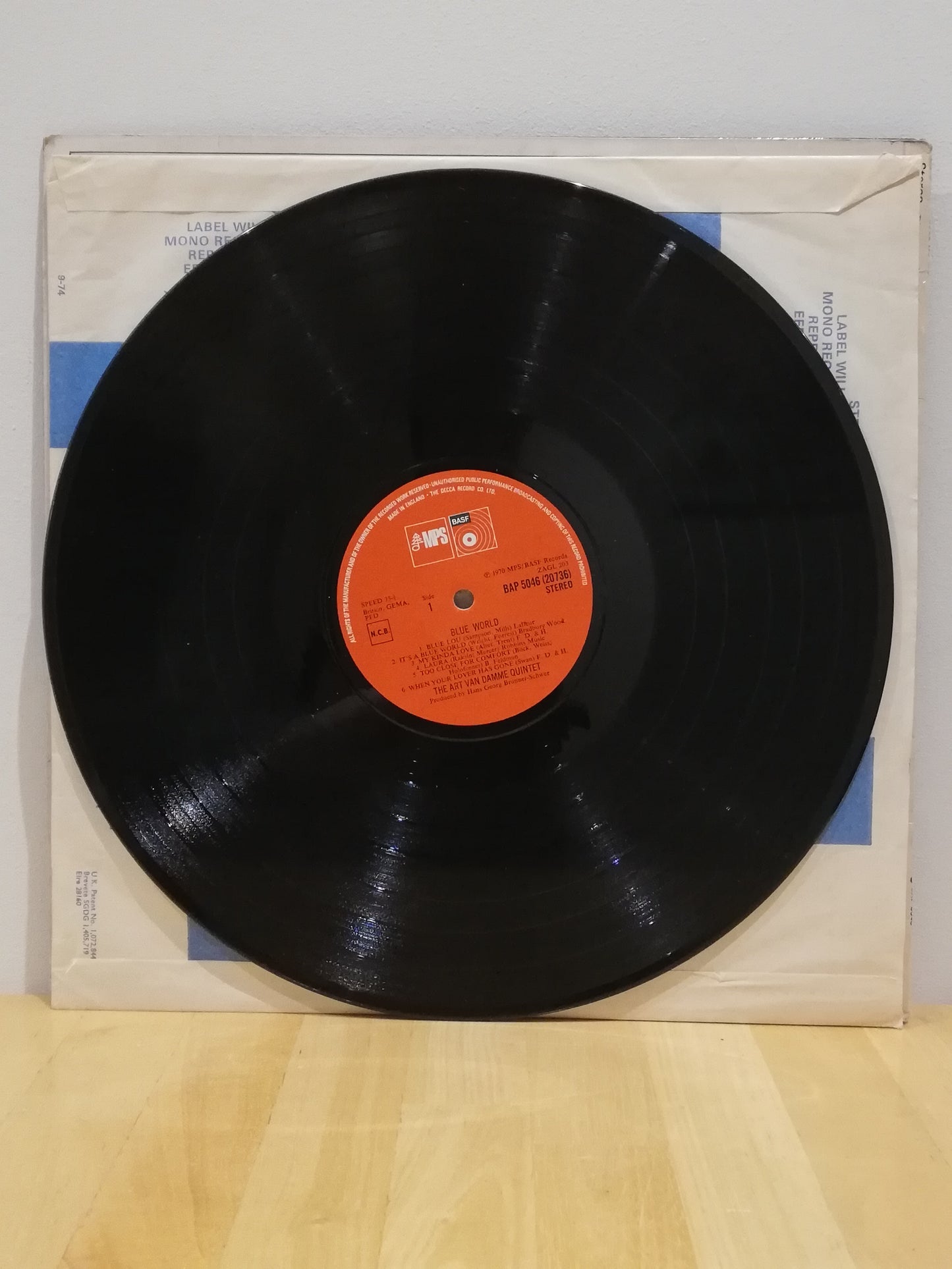 The Art Van Damme Quintet – Blue World (Used LP)