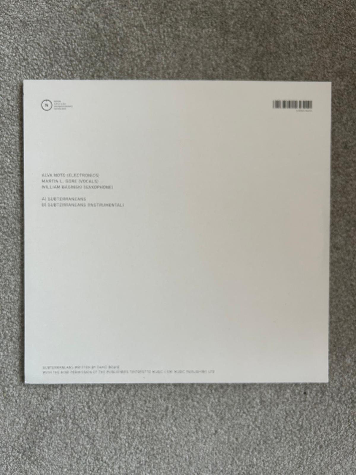 Alva Noto Feat. Martin L. Gore & William Basinski – Subterraneans (Used LP)