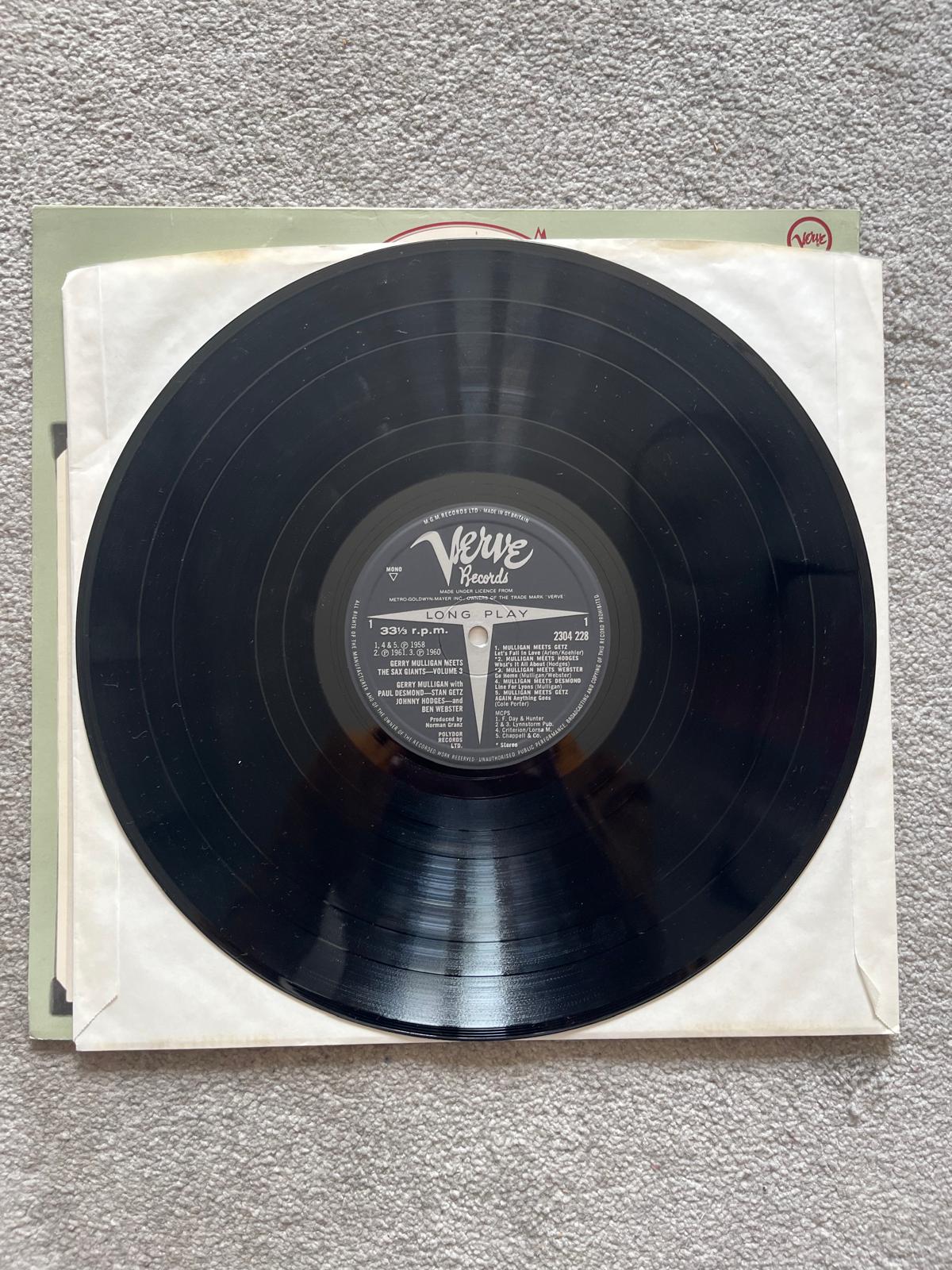 Gerry Mulligan – Meets The Sax Giants Volume 3 (Used LP)