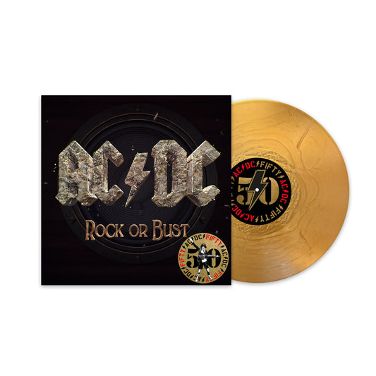 AC/DC - Rock or Bust (50th Anniversary Limited Gold Vinyl LP) PRE-ORDER
