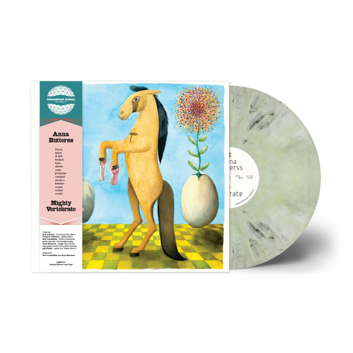 Anna Butterss - Mighty Vertebrate (2026 Reissue) (Green/Grey Marbled Colour Vinyl LP) PRE-ORDER