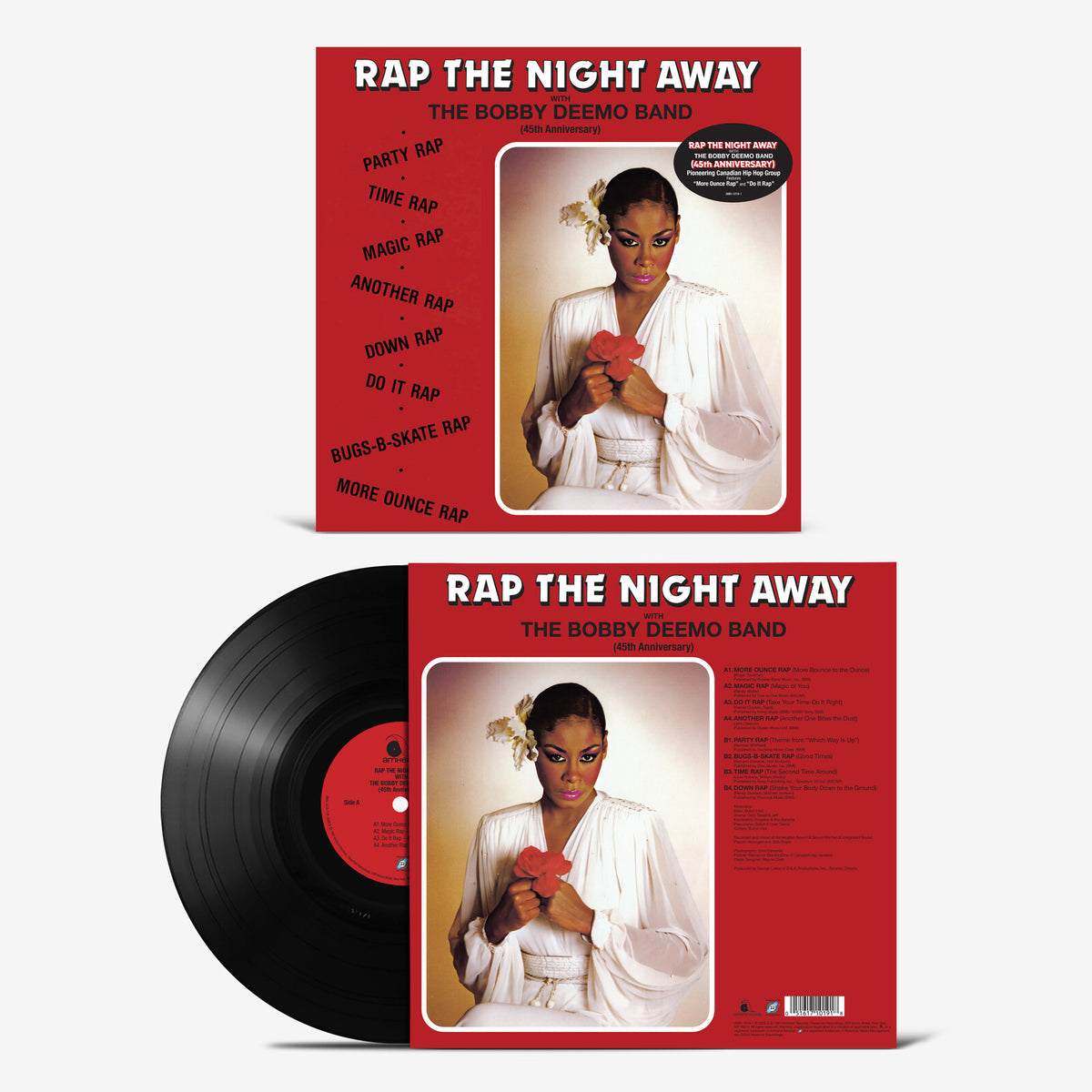 The Bobby Deemo Band - Rap The Night Away 45TH ANNIVERSARY REMASTERED (Vinyl LP) PRE-ORDER