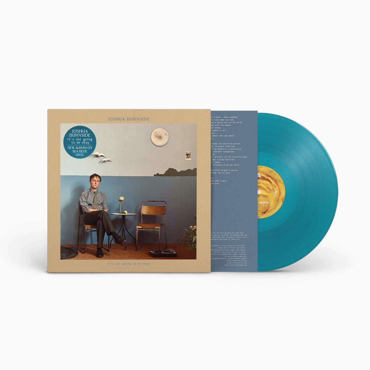 Joshua Burnside - It'S Not Going To Be Okay SEA BLUE (Vinyl LP) PRE-ORDER