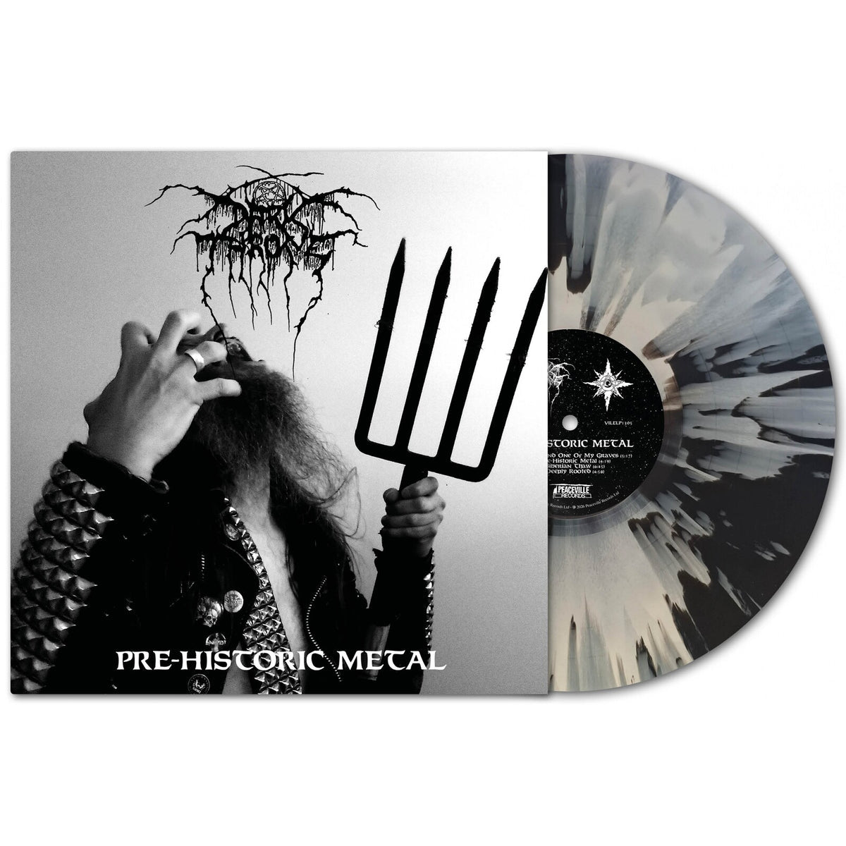 Darkthrone - Pre-Historic Metal BLACK & WHITE SPLATTER VINYL (Vinyl LP) PRE-ORDER