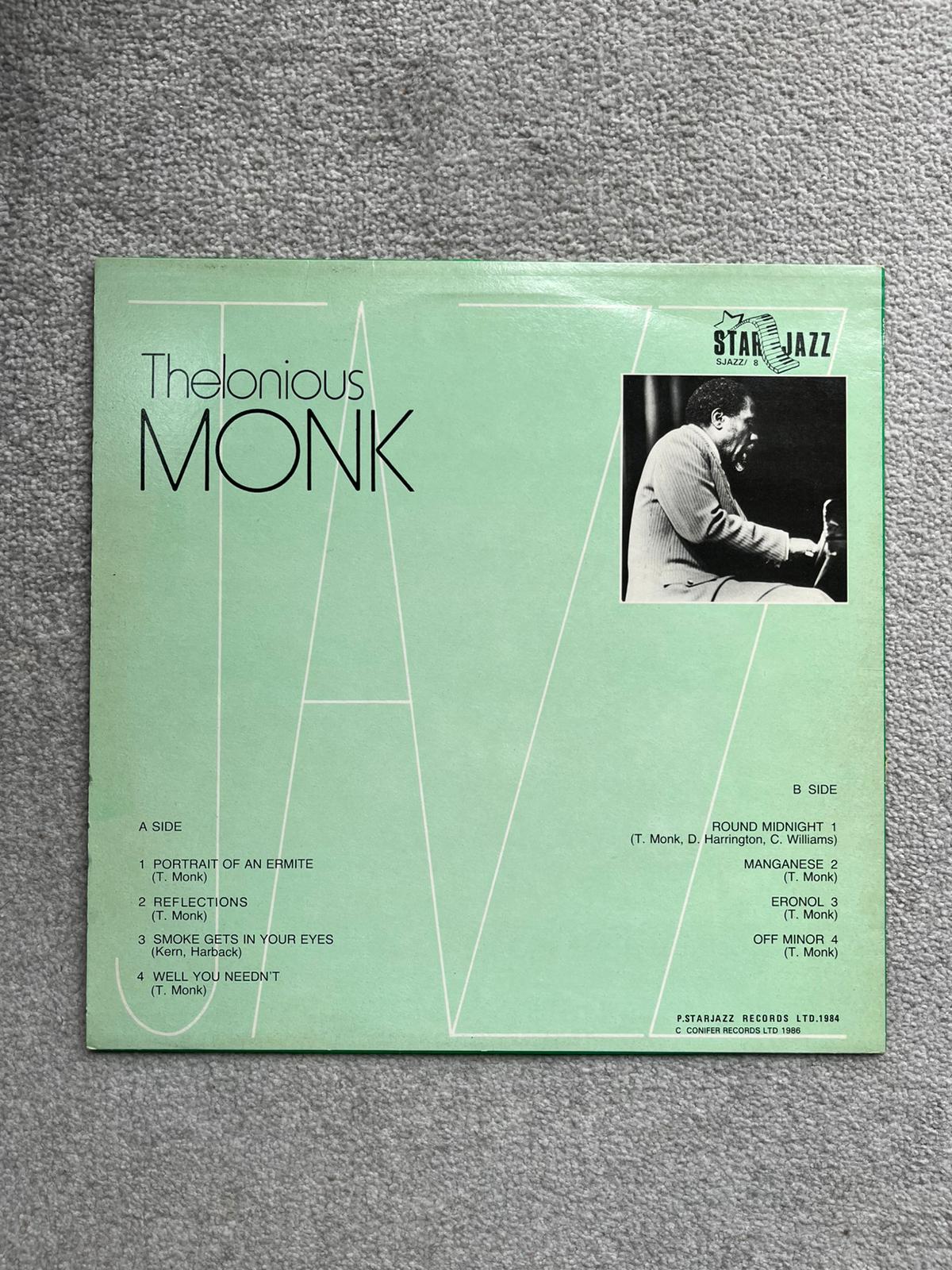 Thelonious Monk ‎– Solo Monk (Used Vinyl LP)