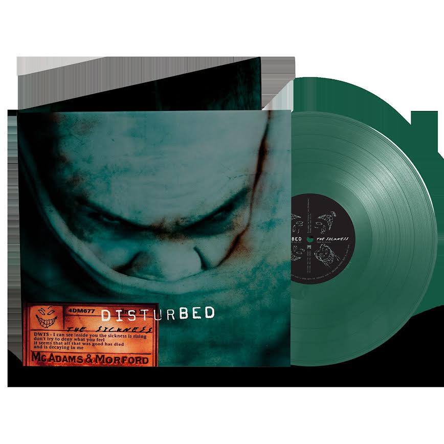 Disturbed - The Sickness (25th Anniversary Green Vinyl LP) PRE-ORDER