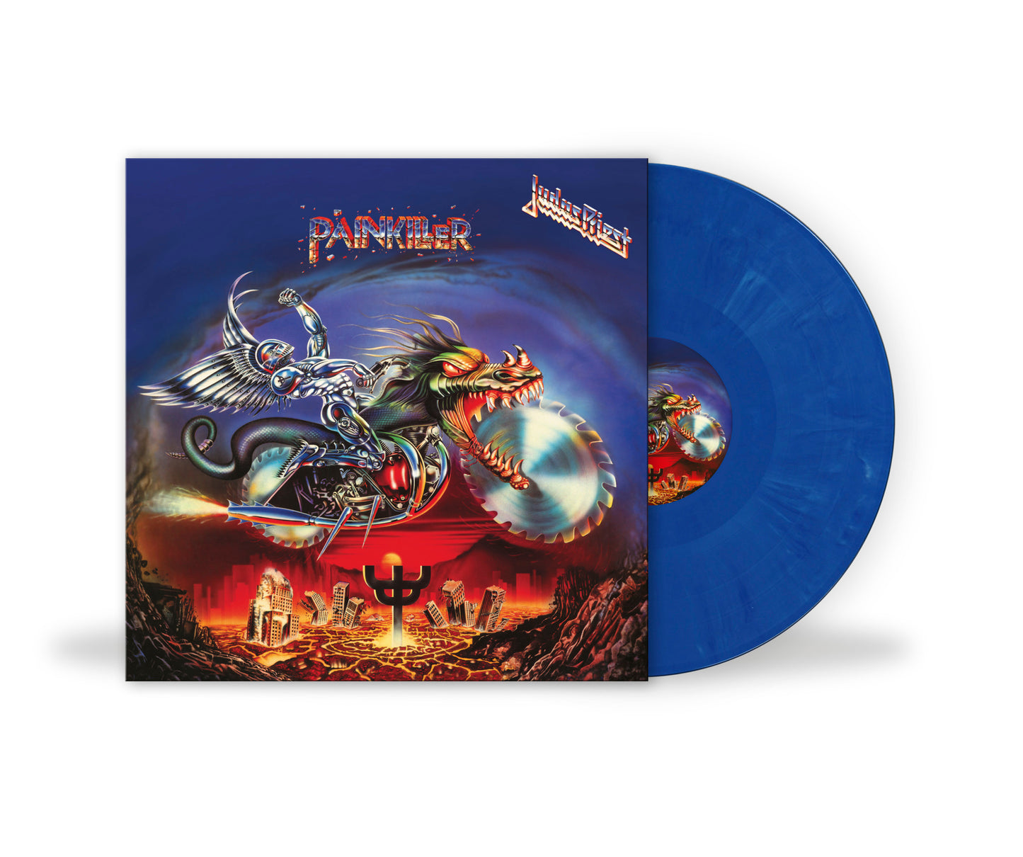 Judas Priest - Painkiller (NAD Blue and White Marble Vinyl LP) PRE-ORDER