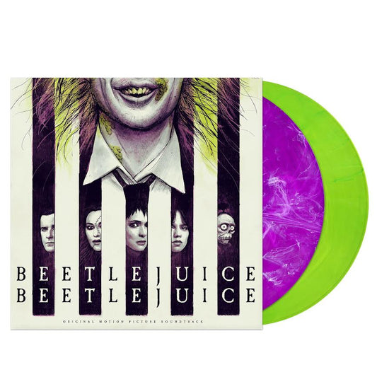 Various Artists - Beetlejuice Beetlejuice Original Motion Picture Soundtrack (Purple and White Smoke and Fluorescent Green Vinyl 2LP) PRE-ORDER