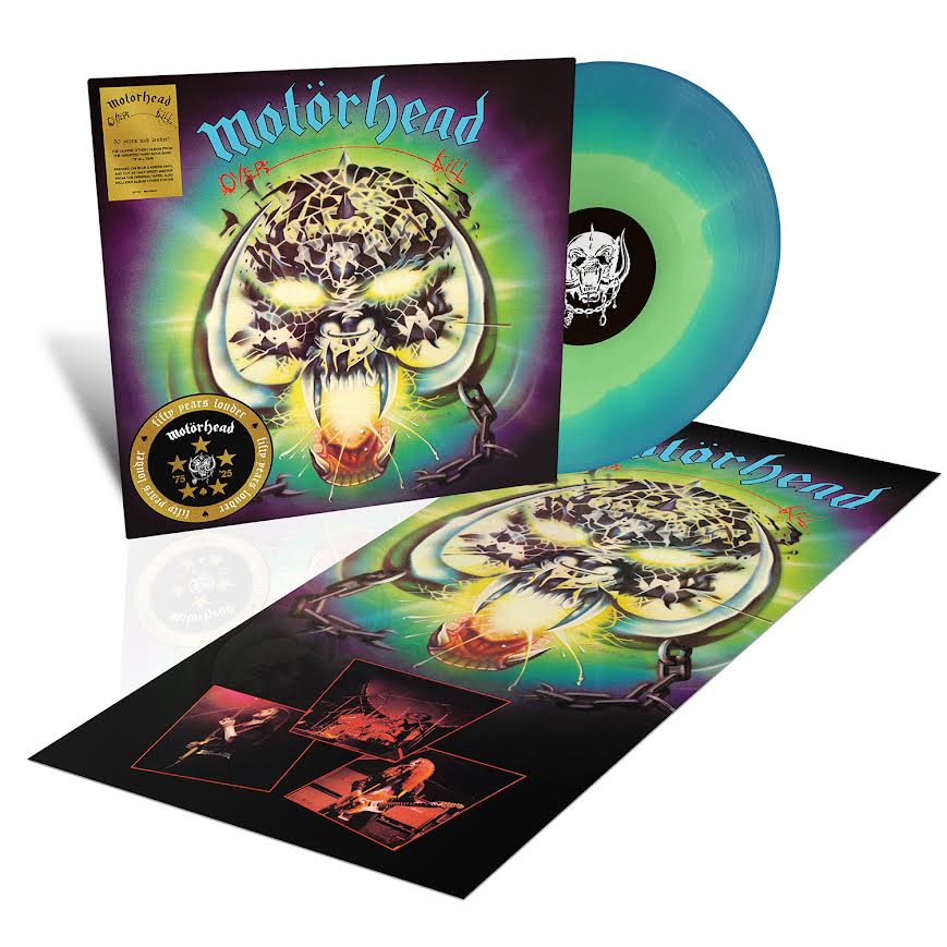 Motorhead - Overkill (50th Anniversary Turquoise & Blue Splatter Vinyl LP) PRE-ORDER