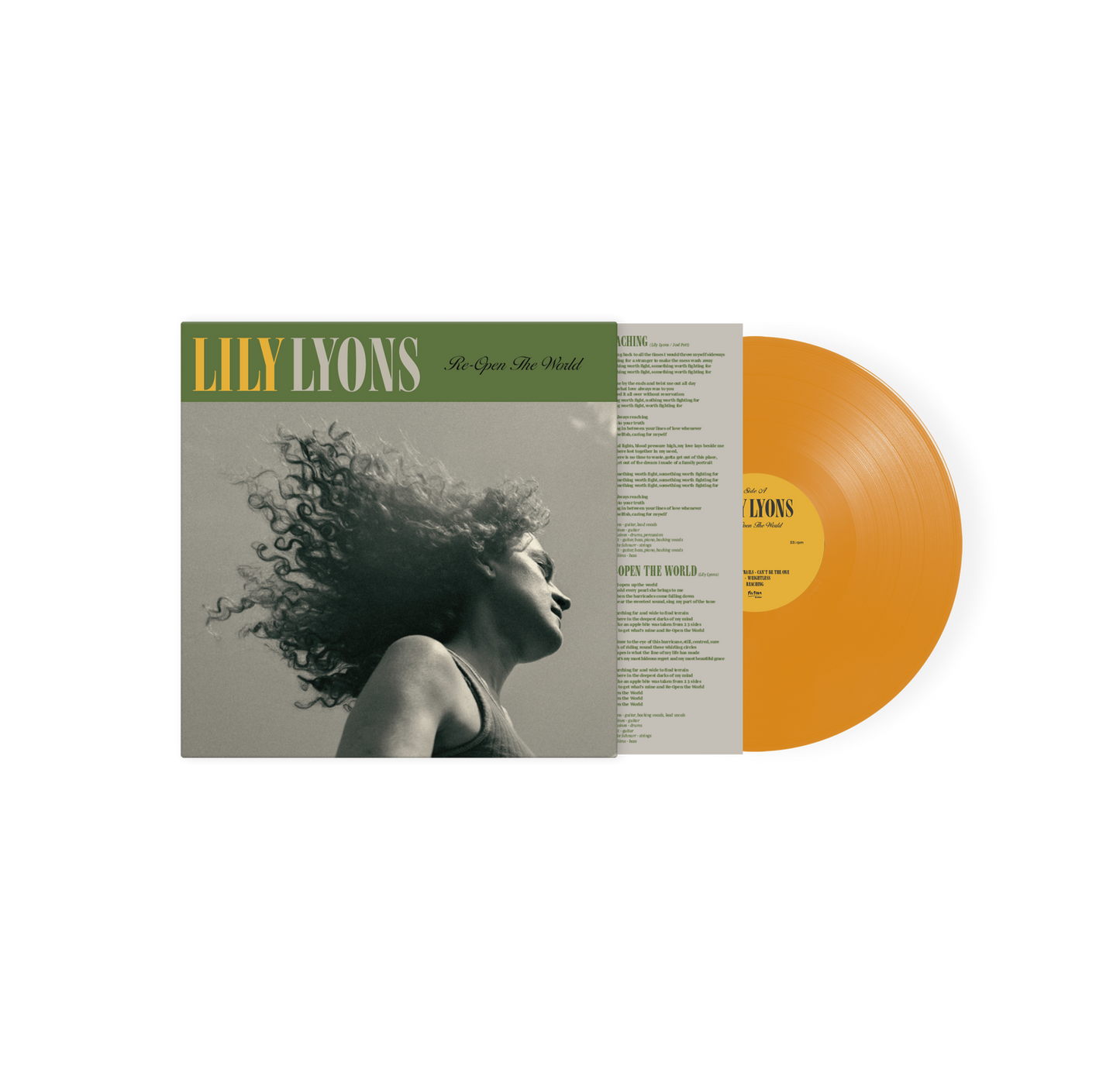 Lily Lyons - Re-Open The World (Mustard Yellow Vinyl LP) PRE-ORDER
