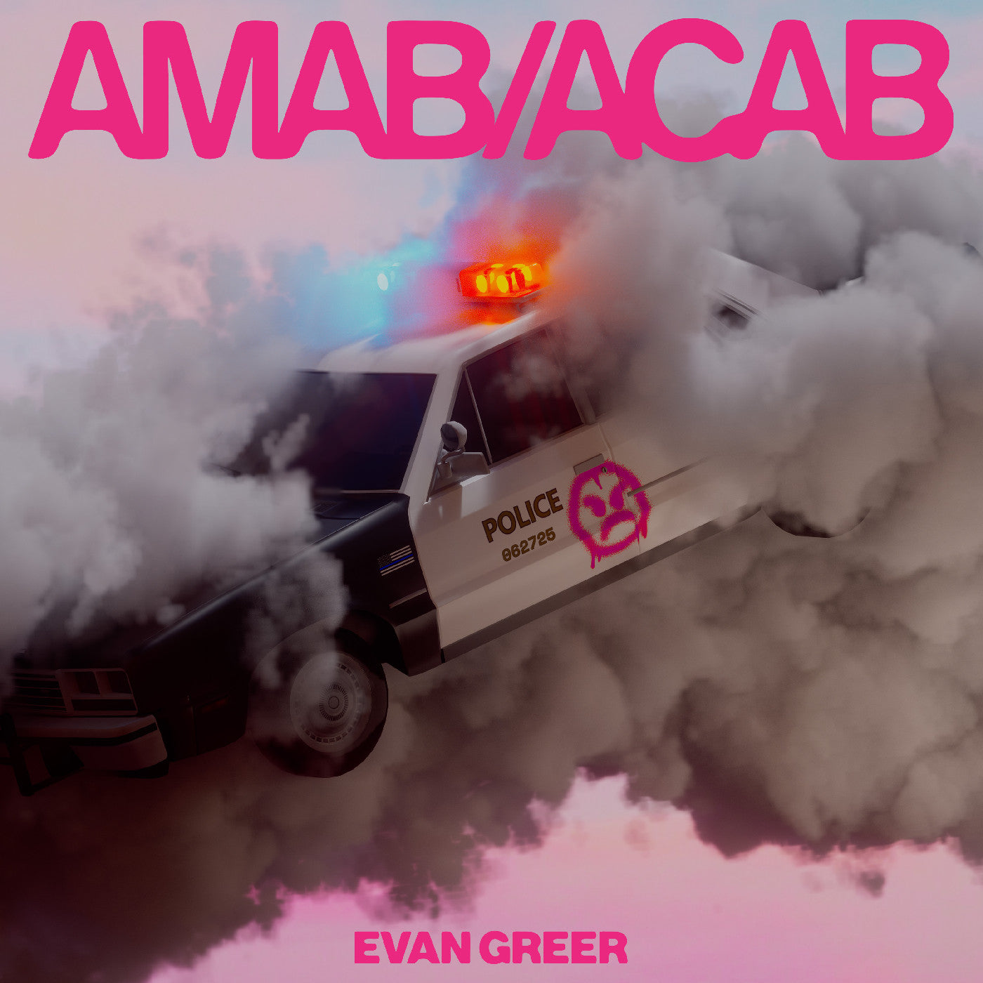 Greer, Evan - Amab/Acab (Clear/Pink Cloud Vinyl)  (Vinyl LP) PRE-ORDER