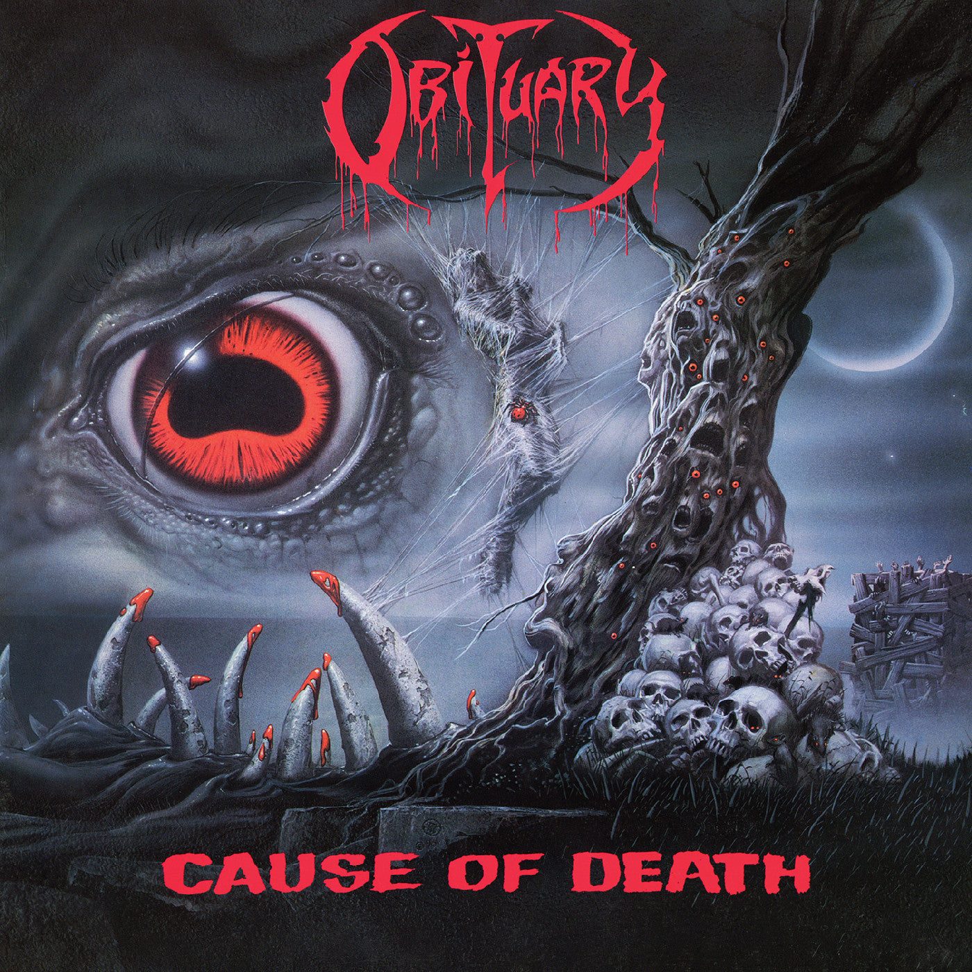 Obituary - Cause Of Death - Remastered (Gray With Black Splatter Vinyl)  (Vinyl LP) PRE-ORDER