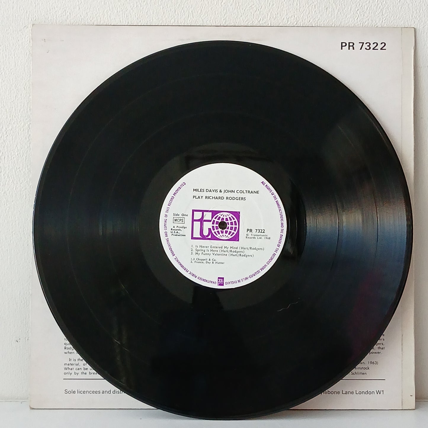 Miles Davis & John Coltrane – Play Richard Rodgers (Used LP)