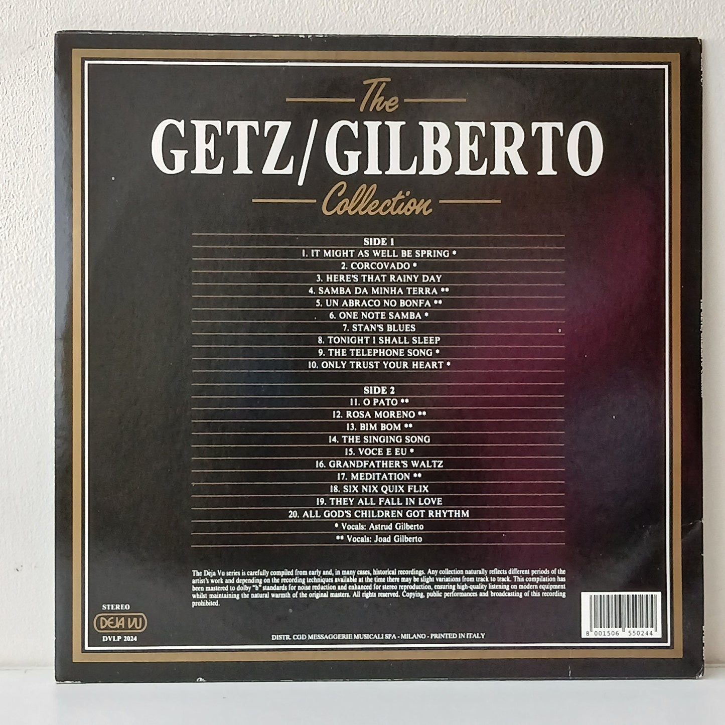 Stan Getz, Joao and Astrud Gilberto – The Getz / Gilberto Collection - 20 Golden Greats (Used LP)