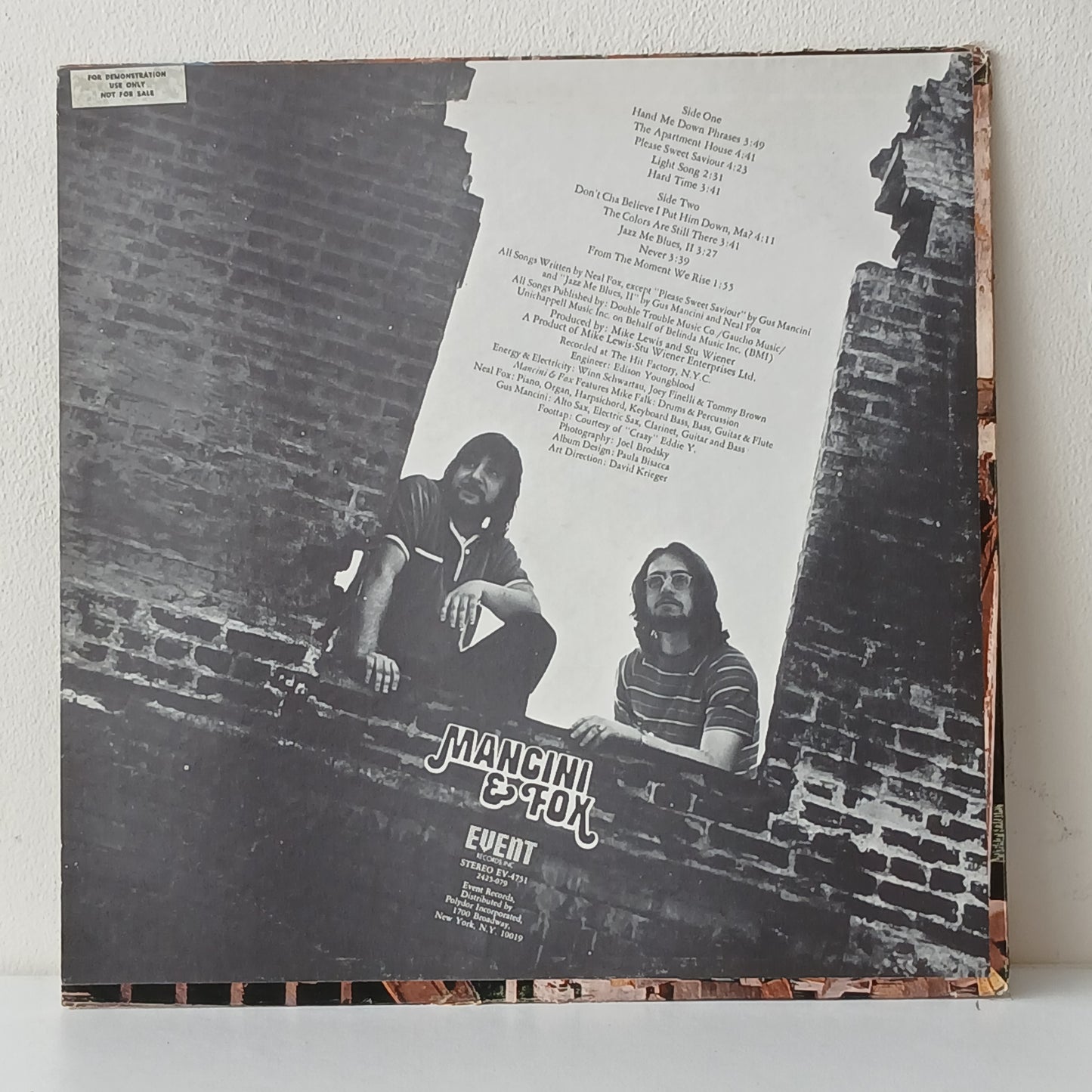 Mancini & Fox – Mancini & Fox (Used LP)